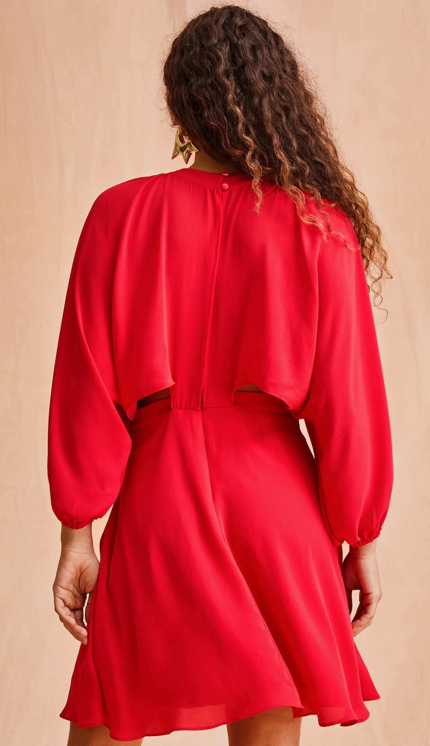 Vestido Sabrina Cereja