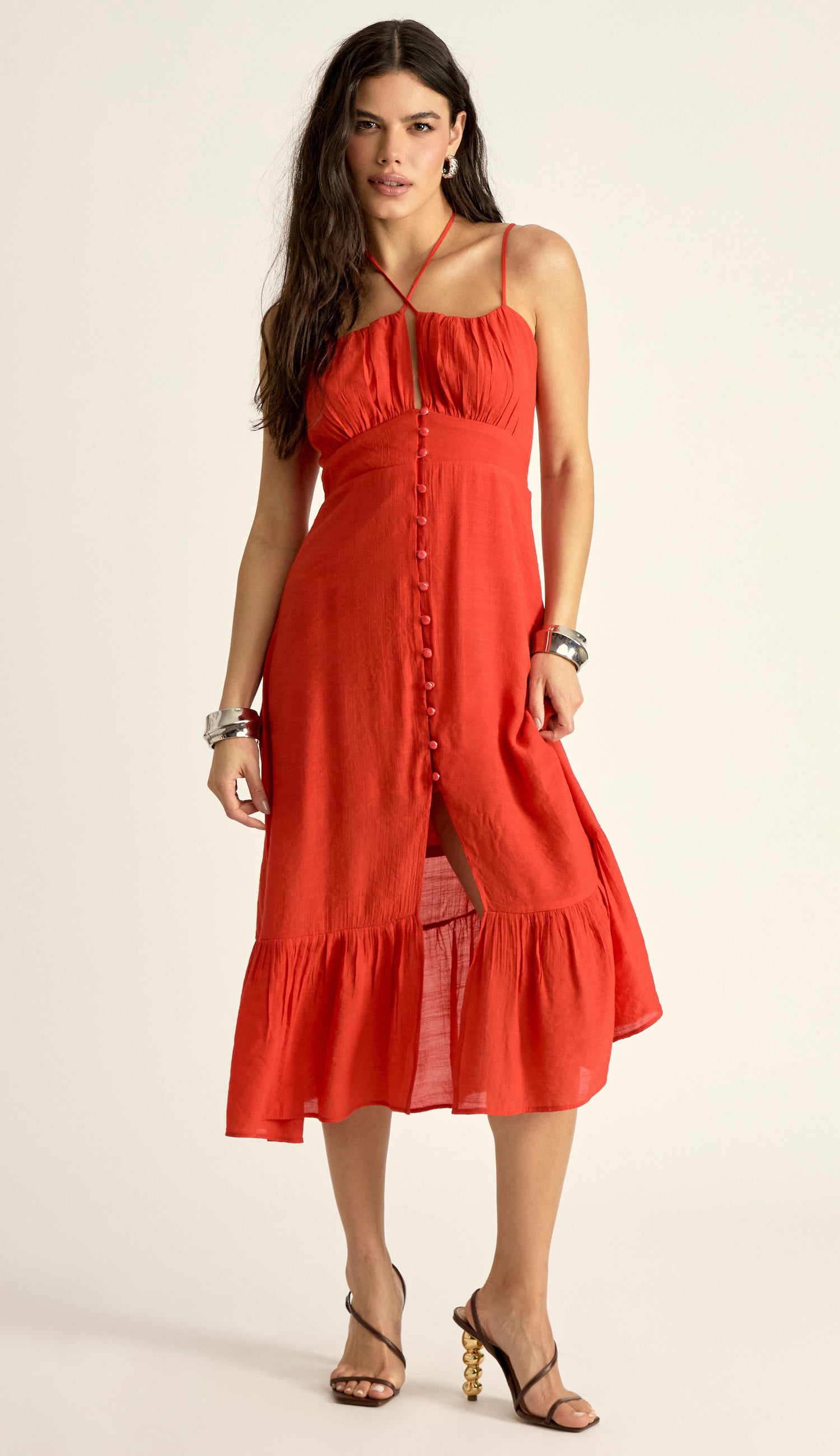 Vestido Selena Cereja