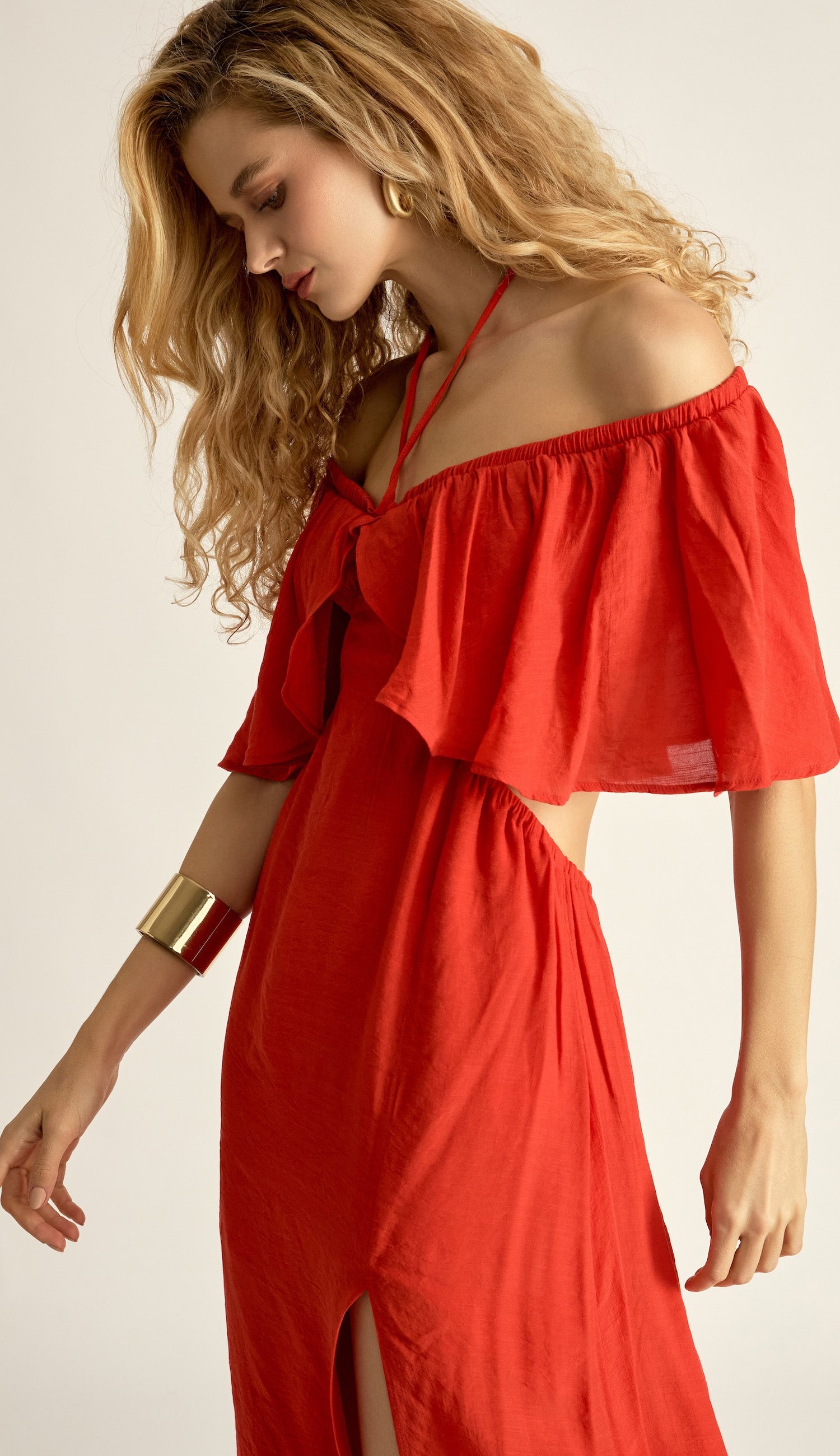 Vestido Alessandra Cereja