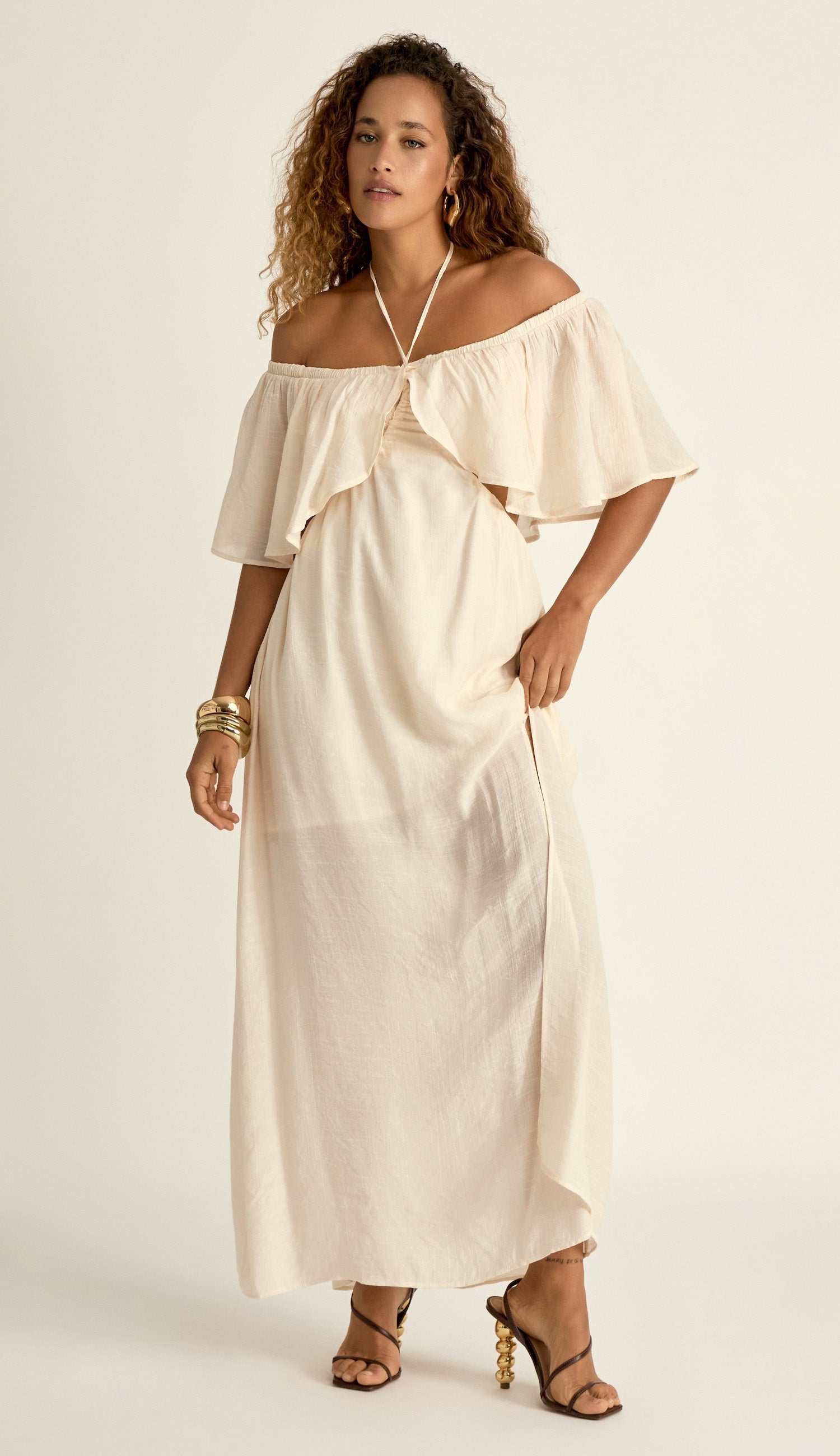 Vestido Alessandra Off White