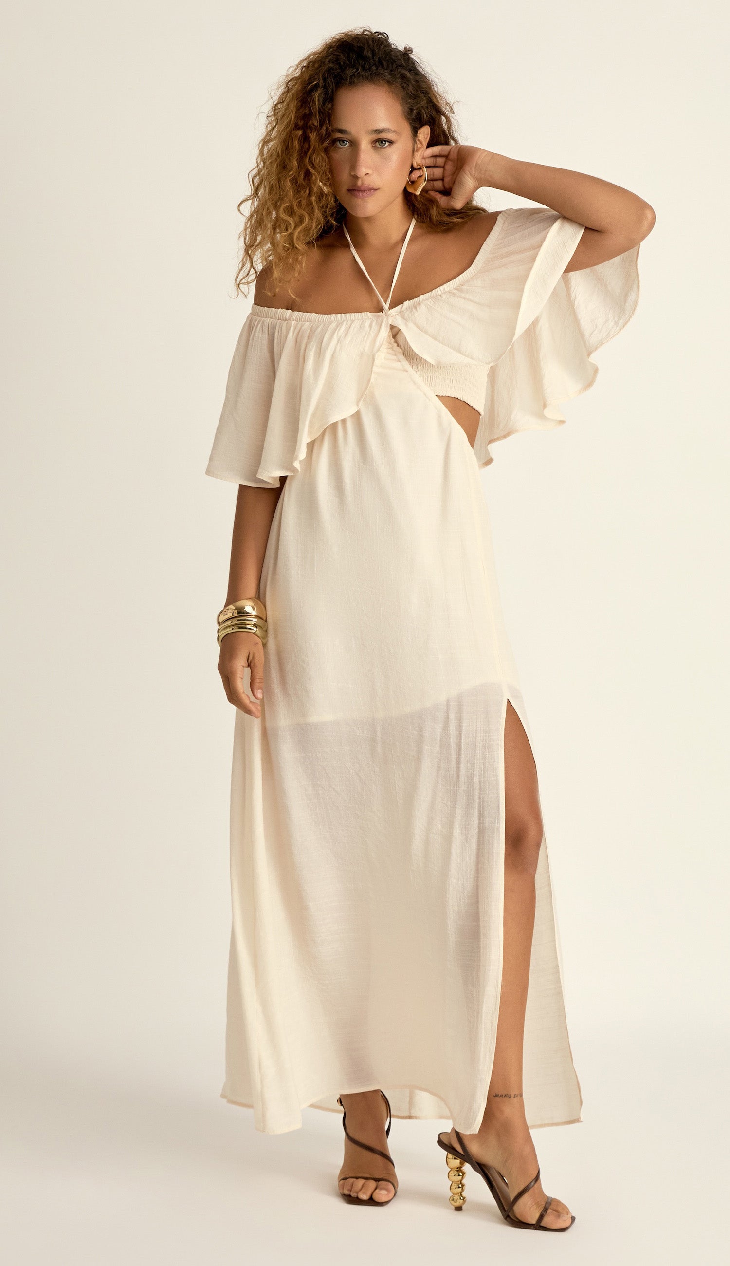 Vestido Alessandra Off White