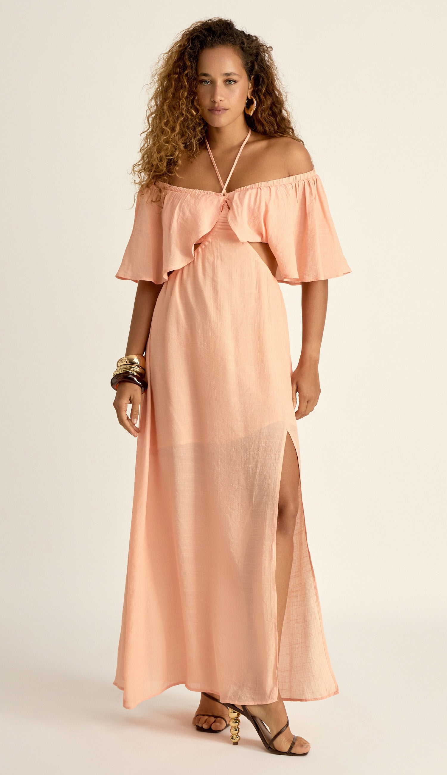 Vestido Alessandra Pêssego