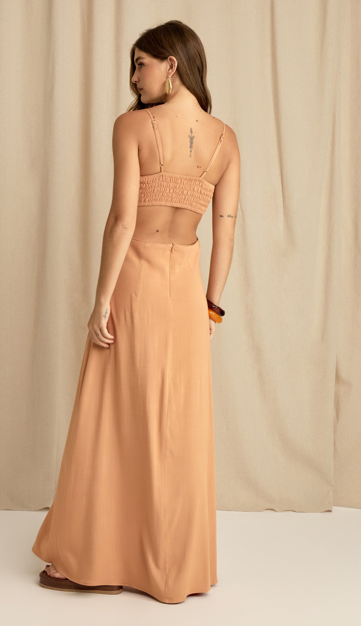 Vestido Damares Caramelo