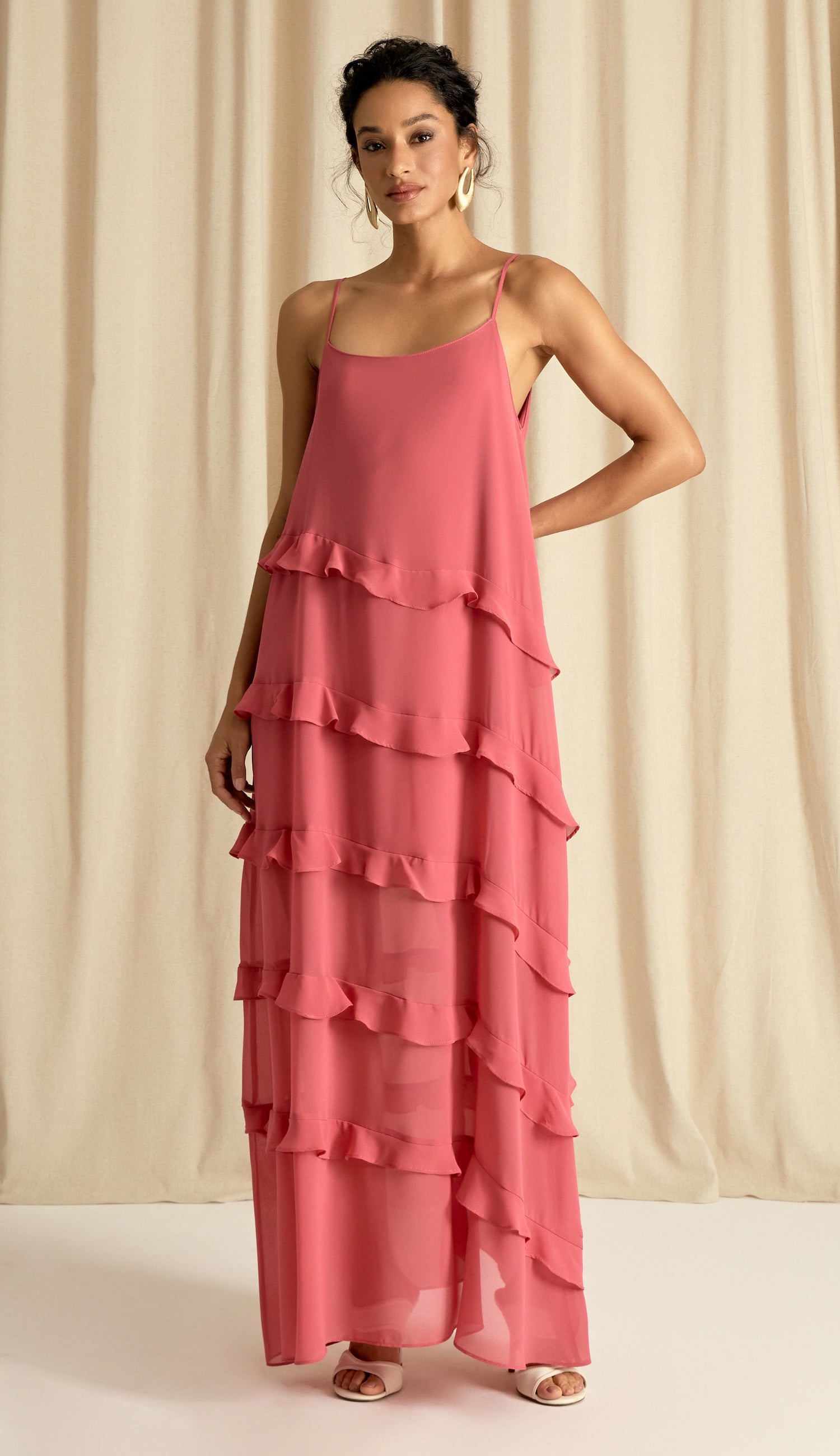 Vestido Fragrância Marsala