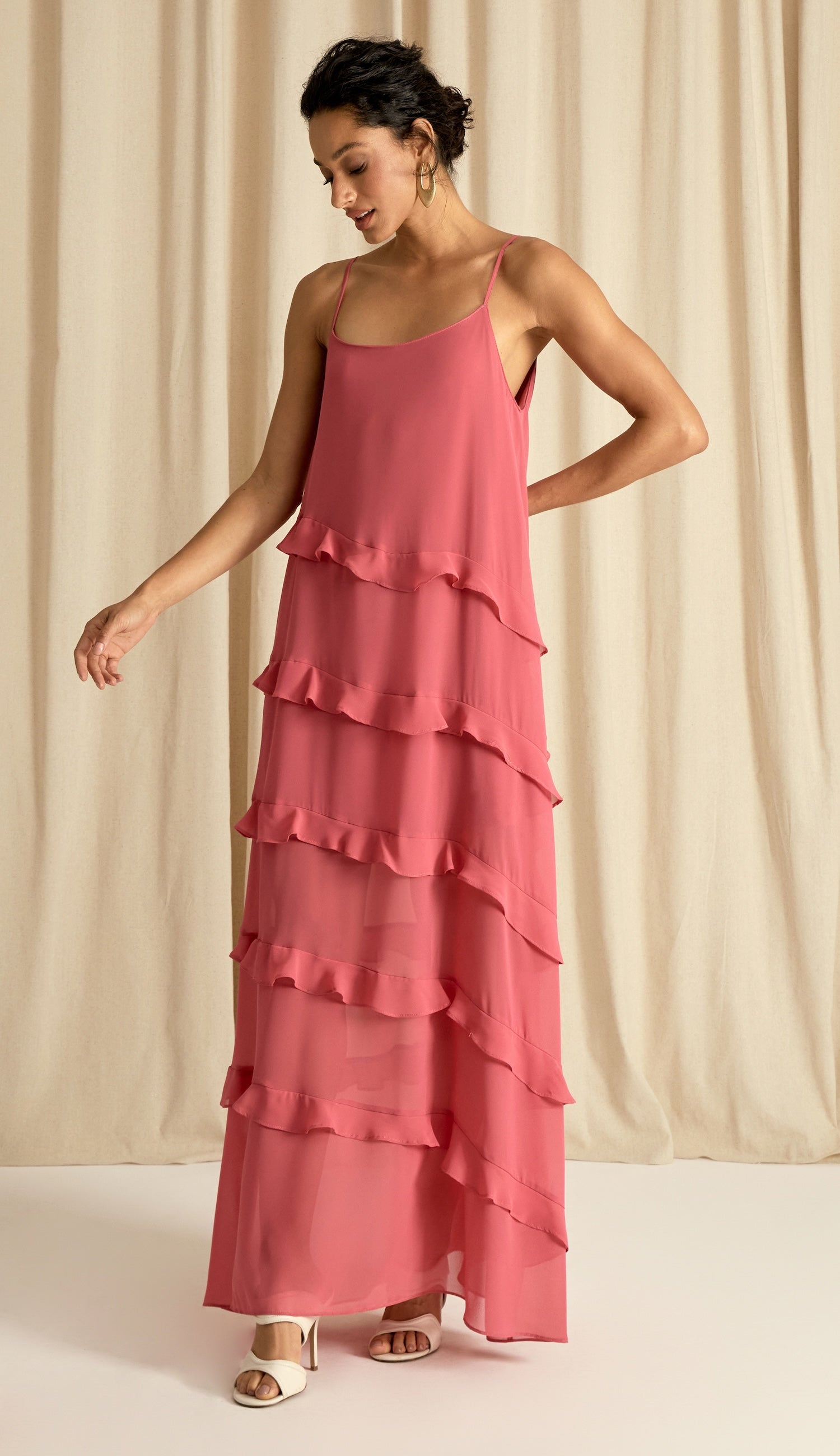 Vestido Fragrância Marsala