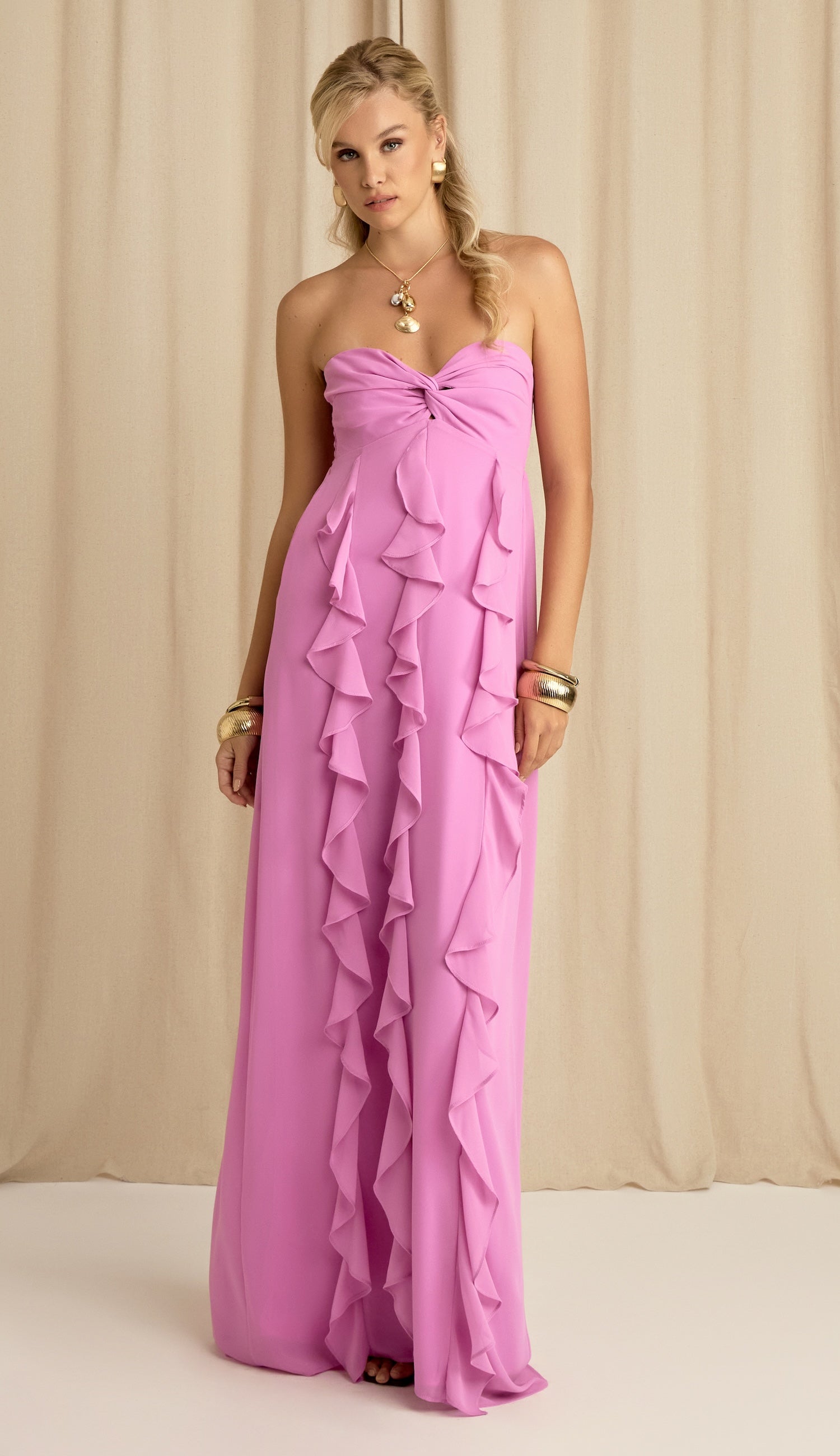 Vestido Jamine Rosa