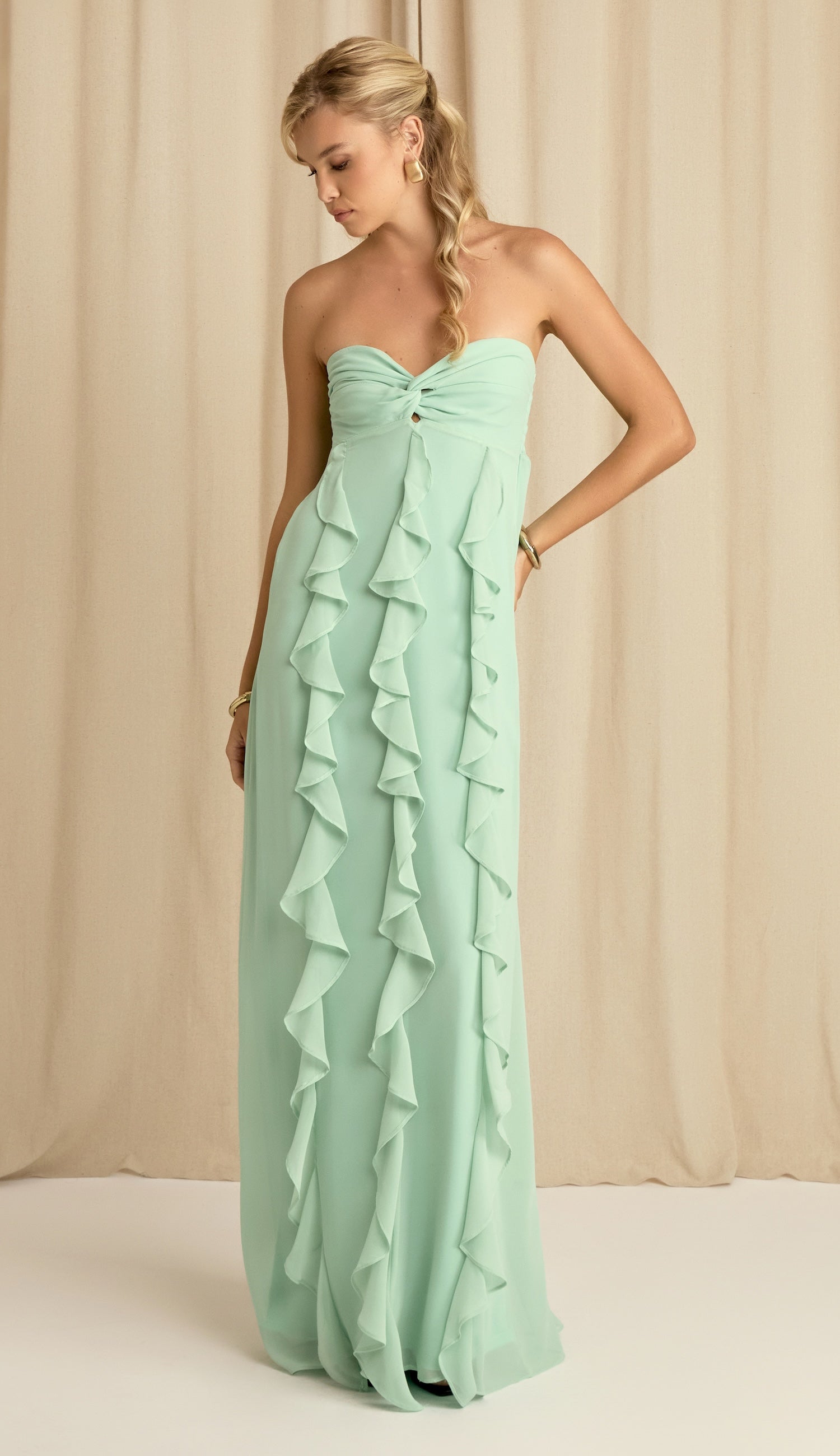 Vestido Jamine Acqua