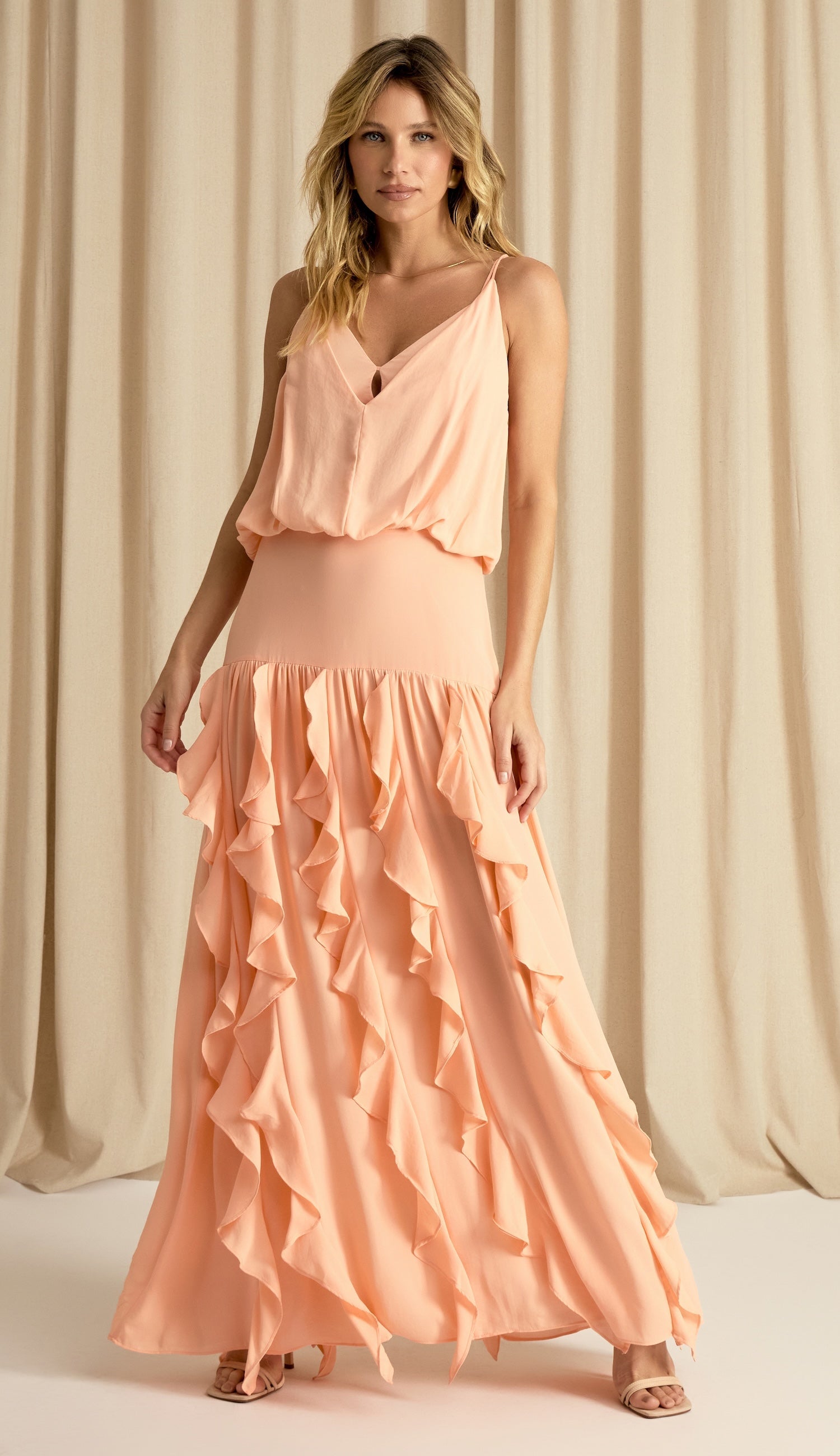 Vestido Lizzie Pêssego