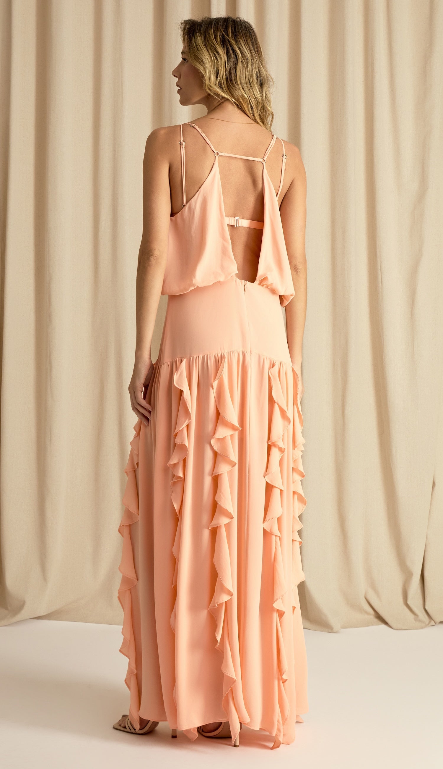 Vestido Lizzie Pêssego