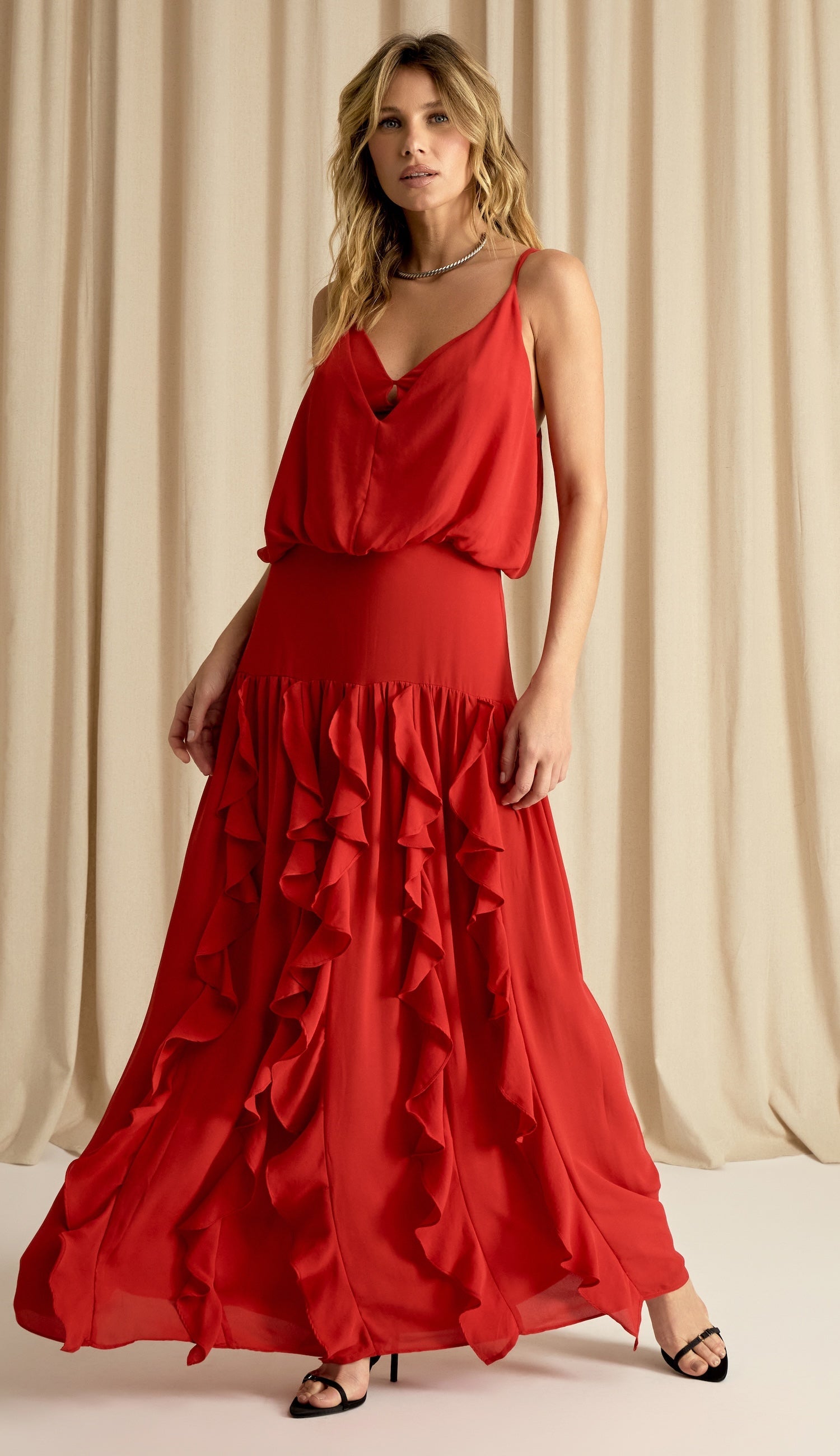 Vestido Lizzie Cereja