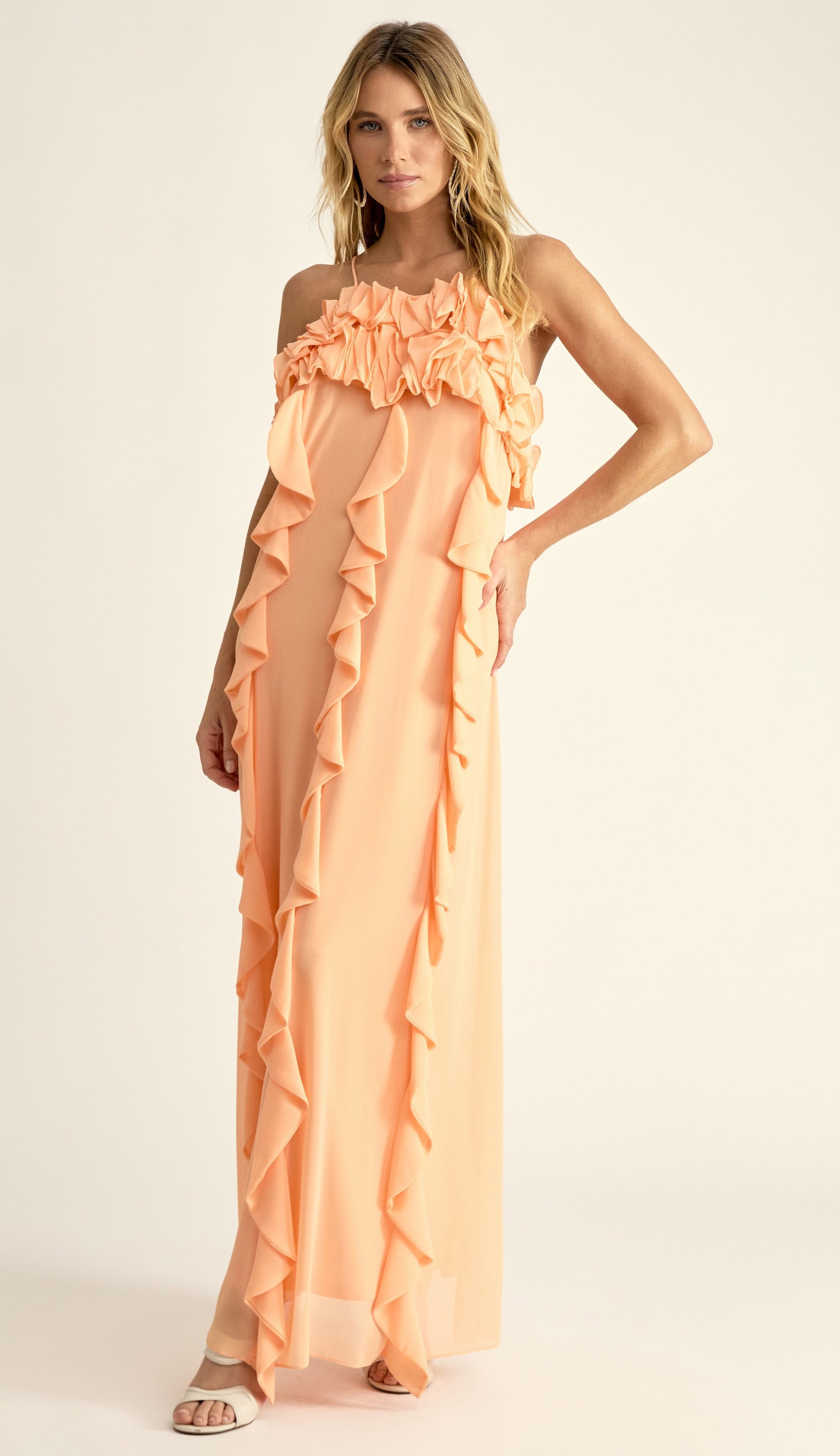 Vestido Nair Pêssego