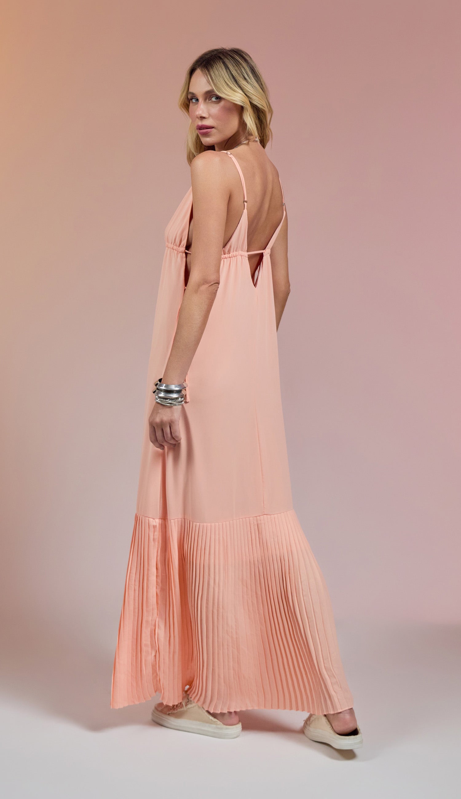 Vestido Arte Pêssego