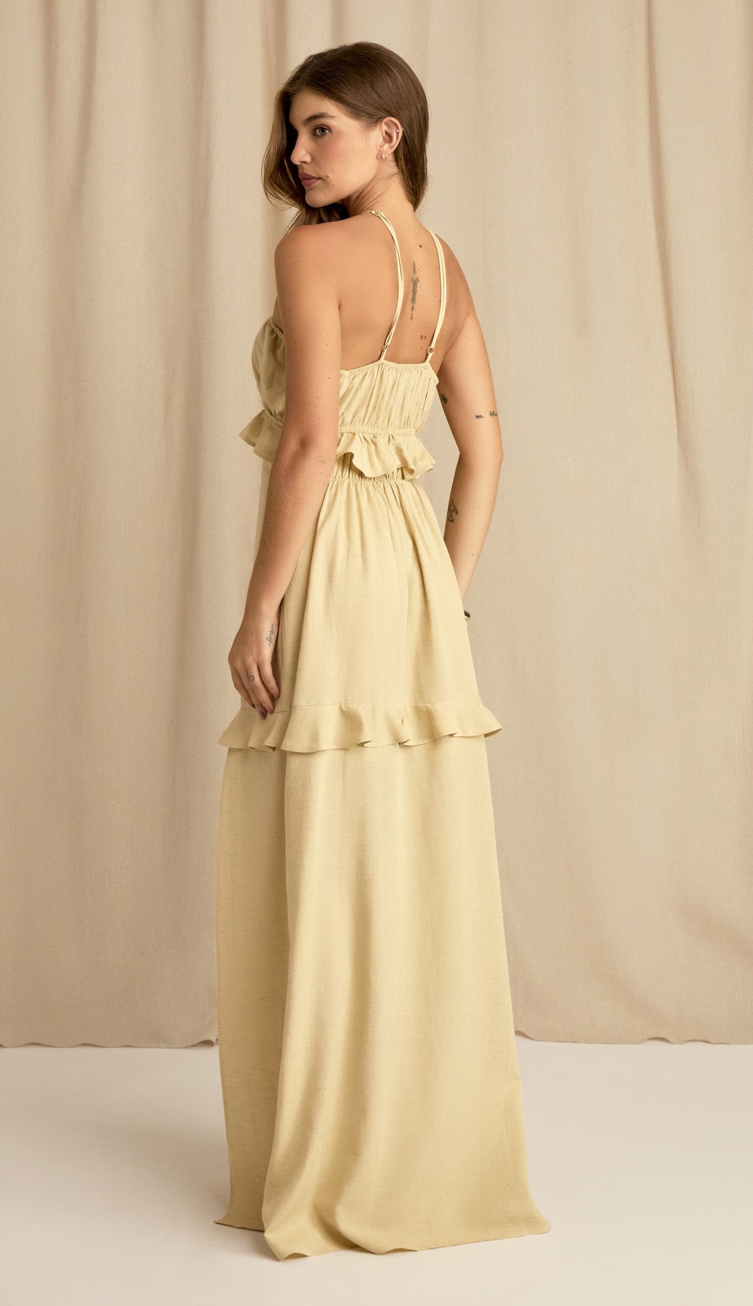 Vestido Barbara Amarelo