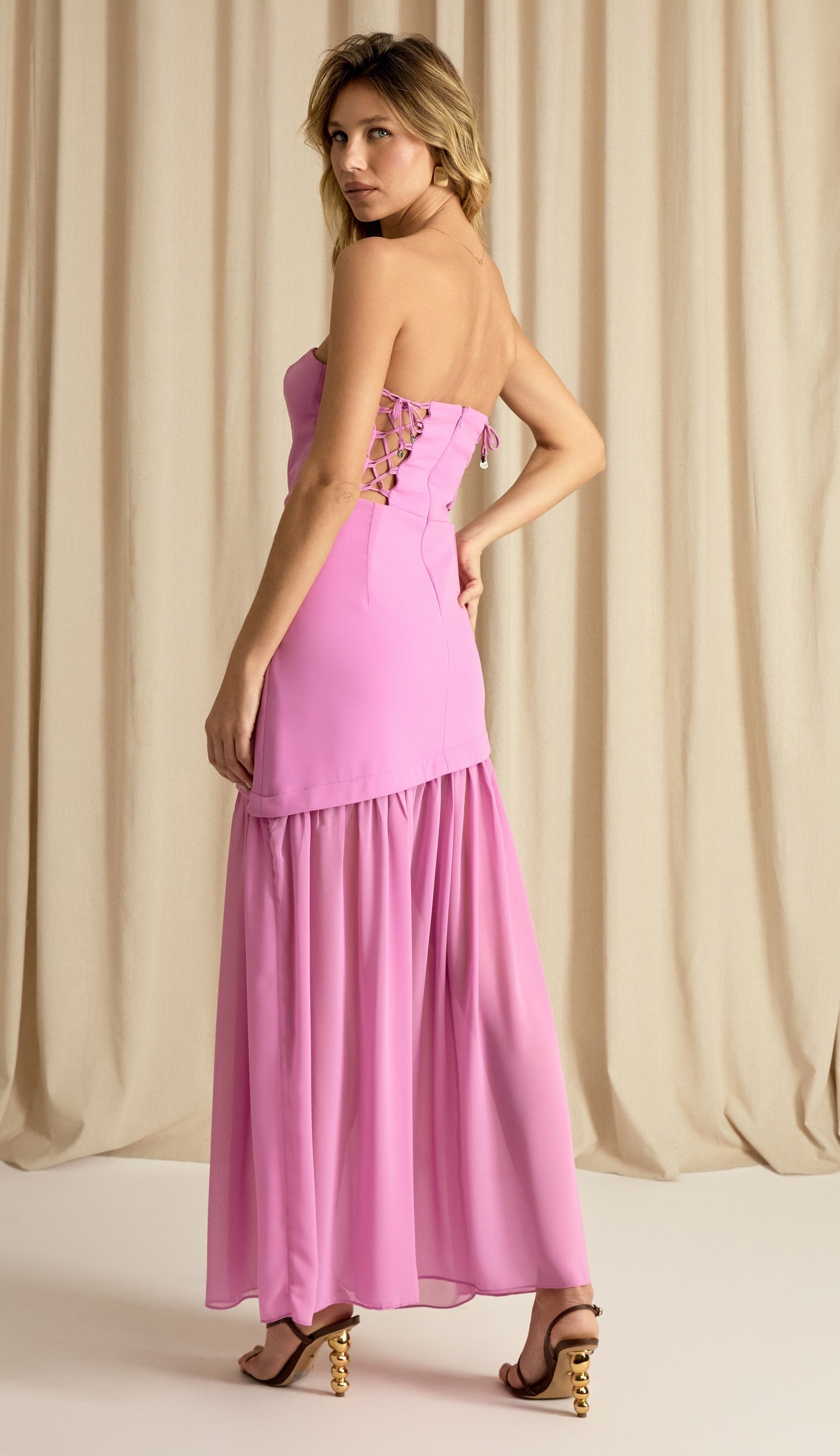 Vestido Beverly Rosa