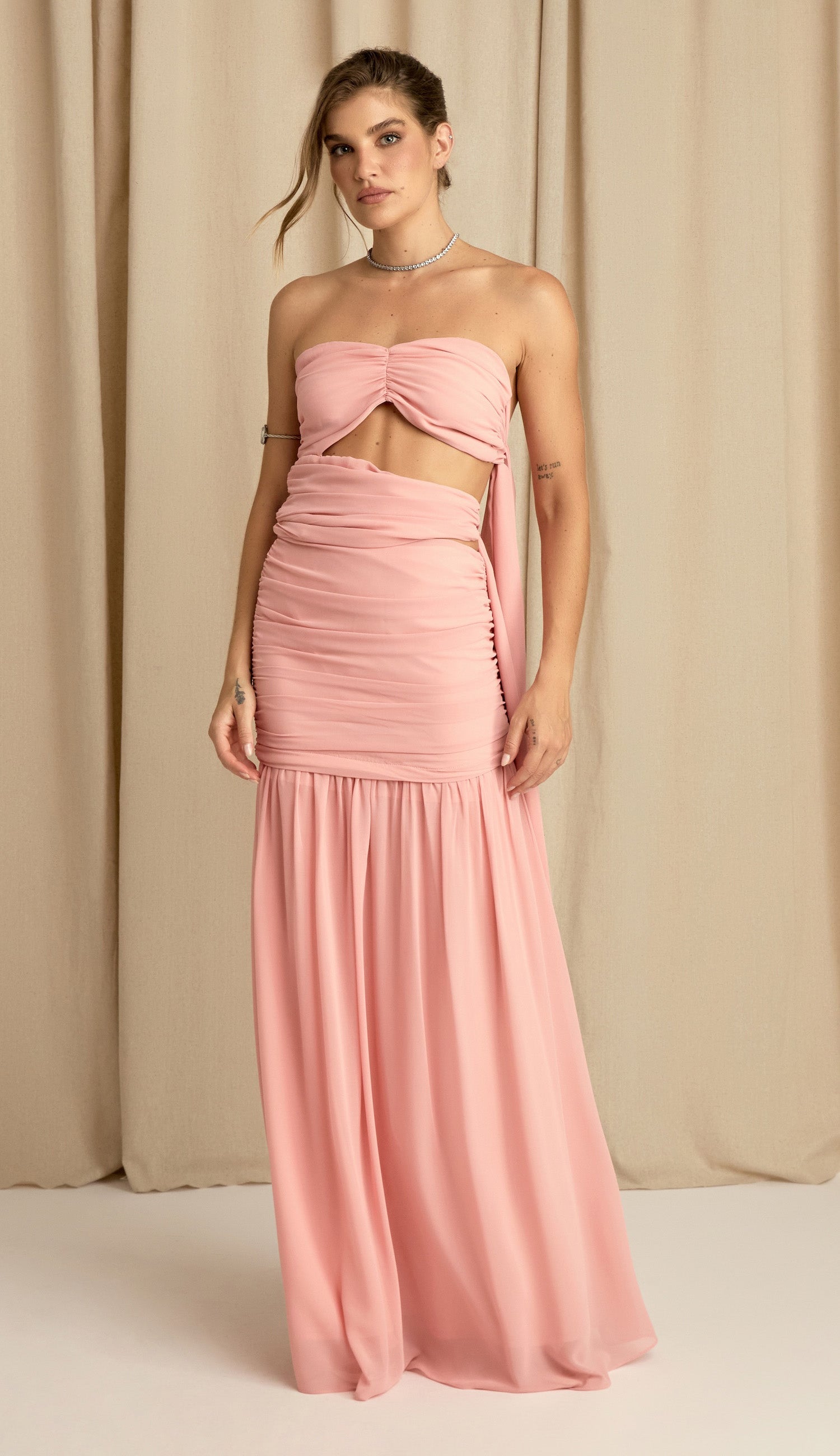 Vestido Corina Rosa
