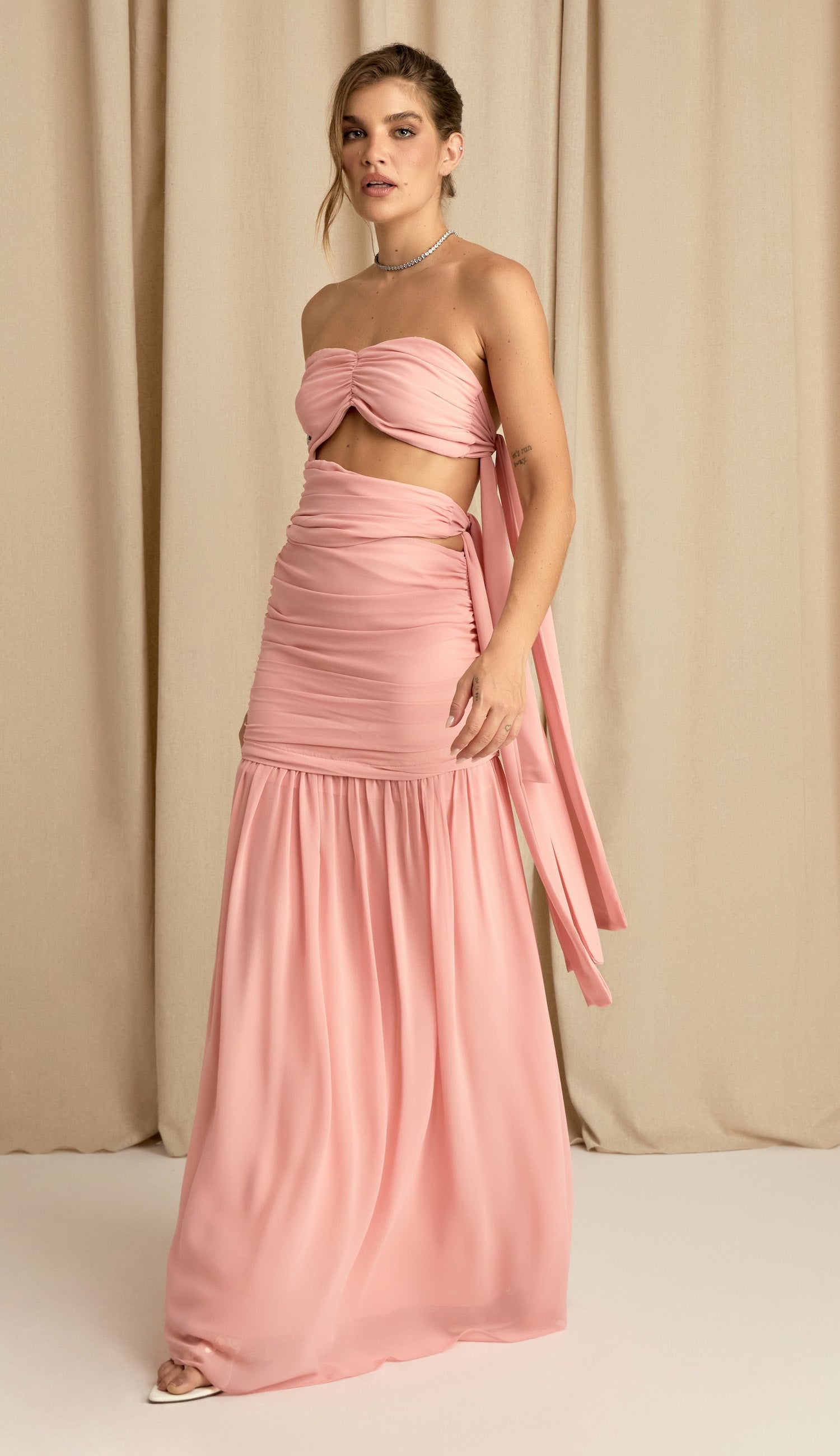 Vestido Corina Rosa