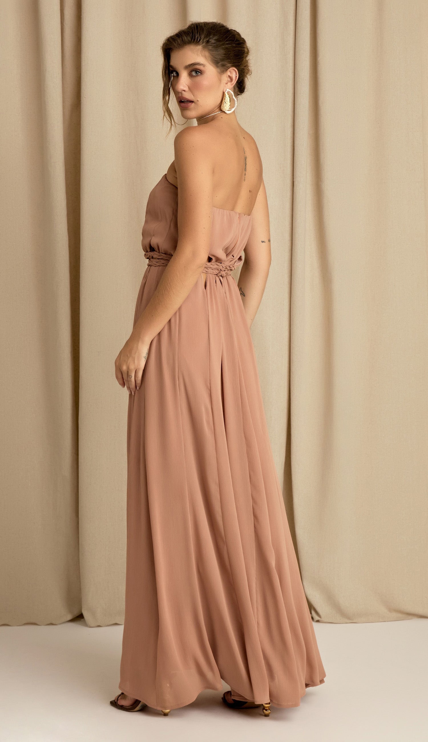 Vestido Celina Mocha