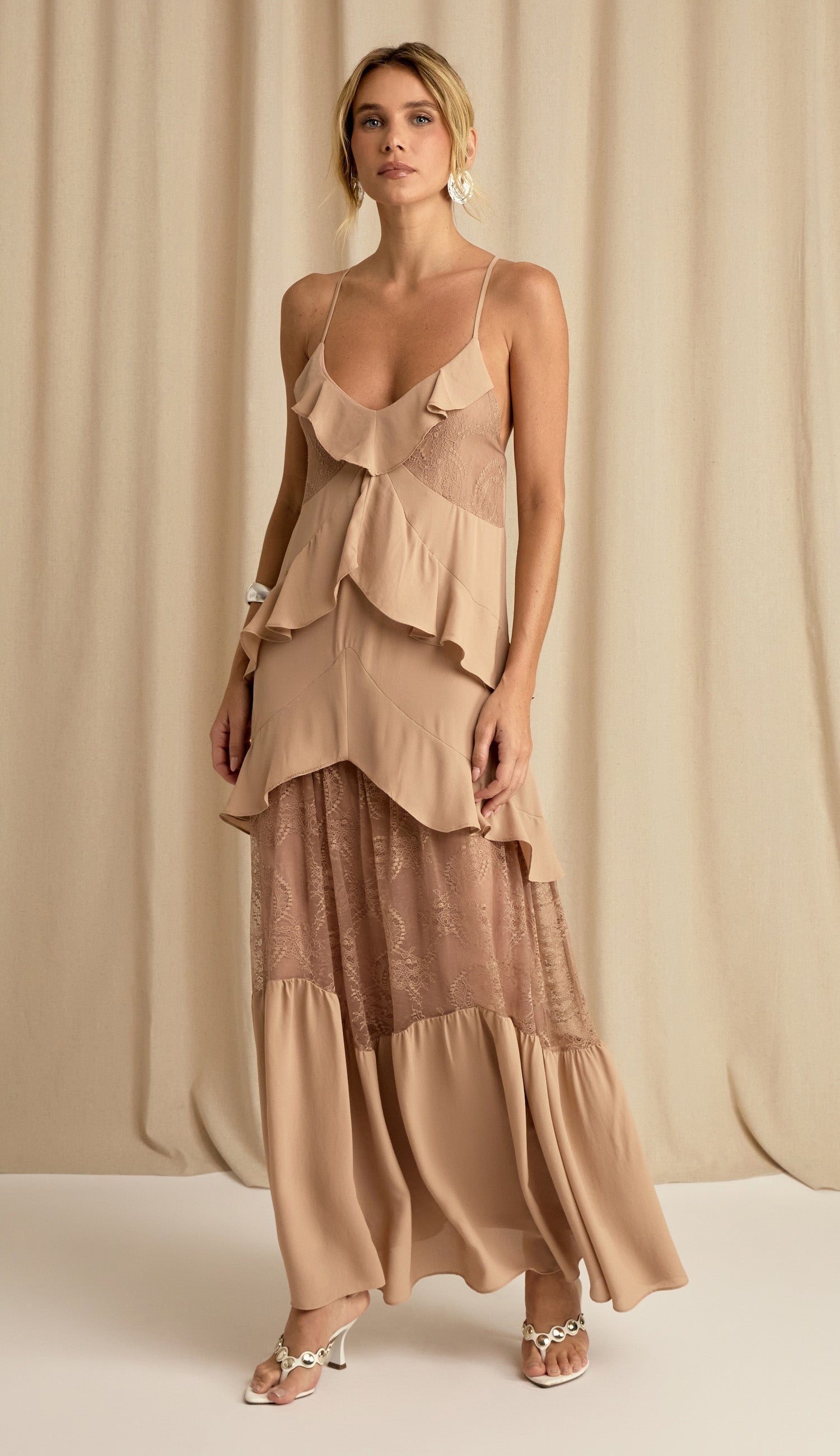 Vestido Constança Mocha