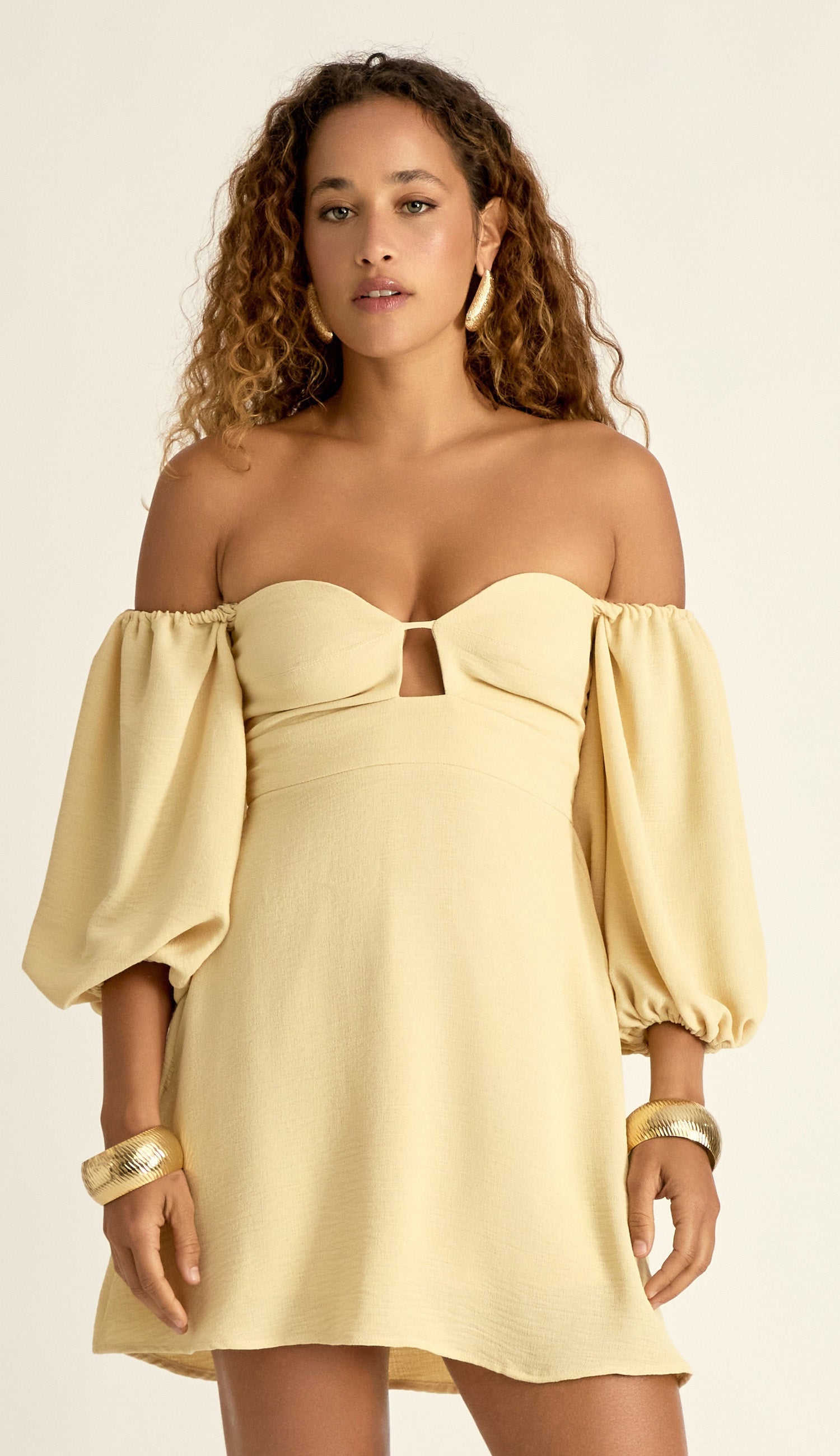 Vestido Clarice Manteiga