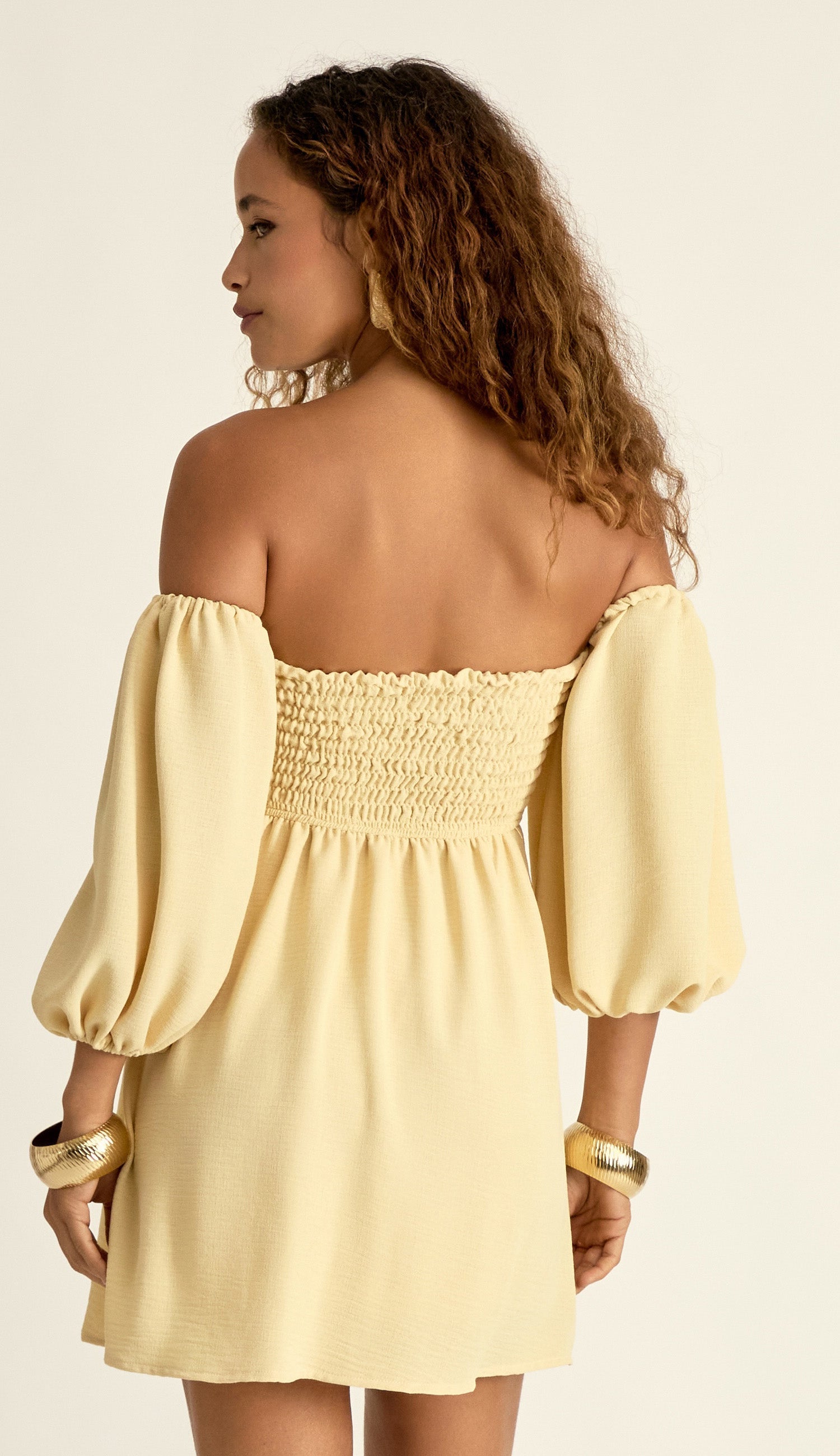 Vestido Clarice Manteiga