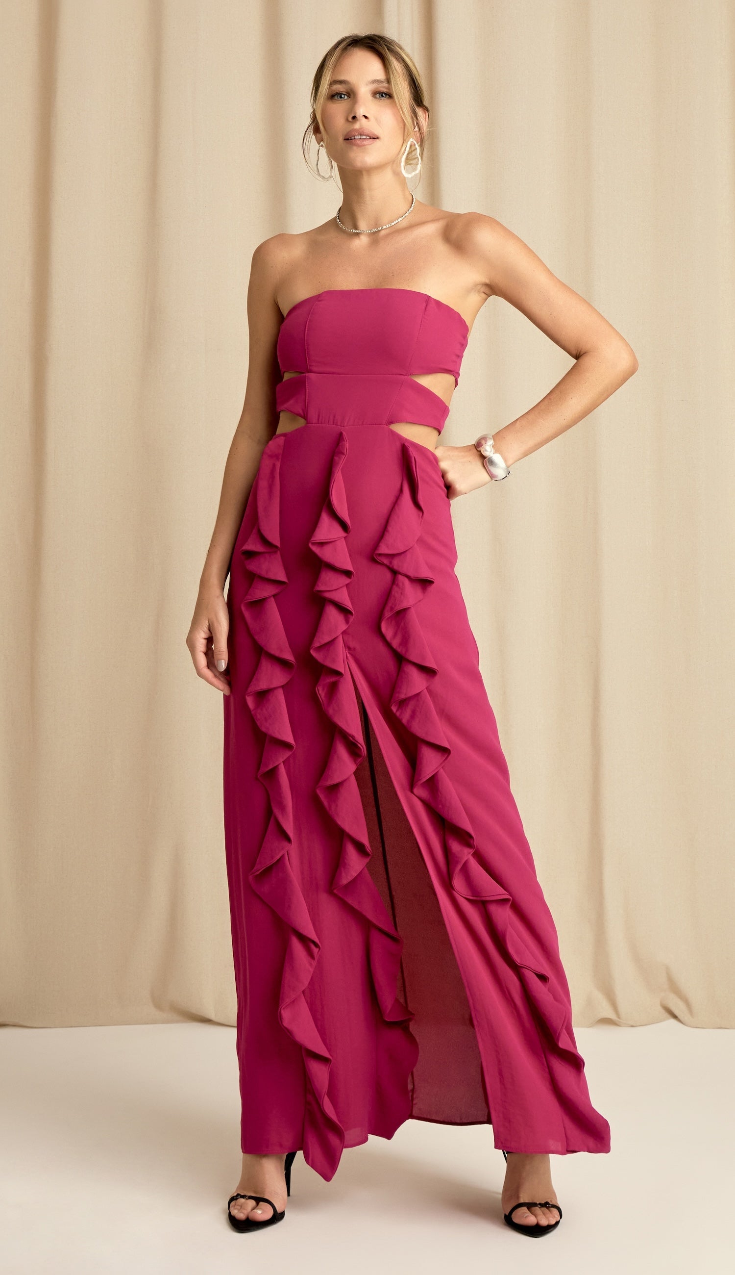 Vestido Dallas Framboesa