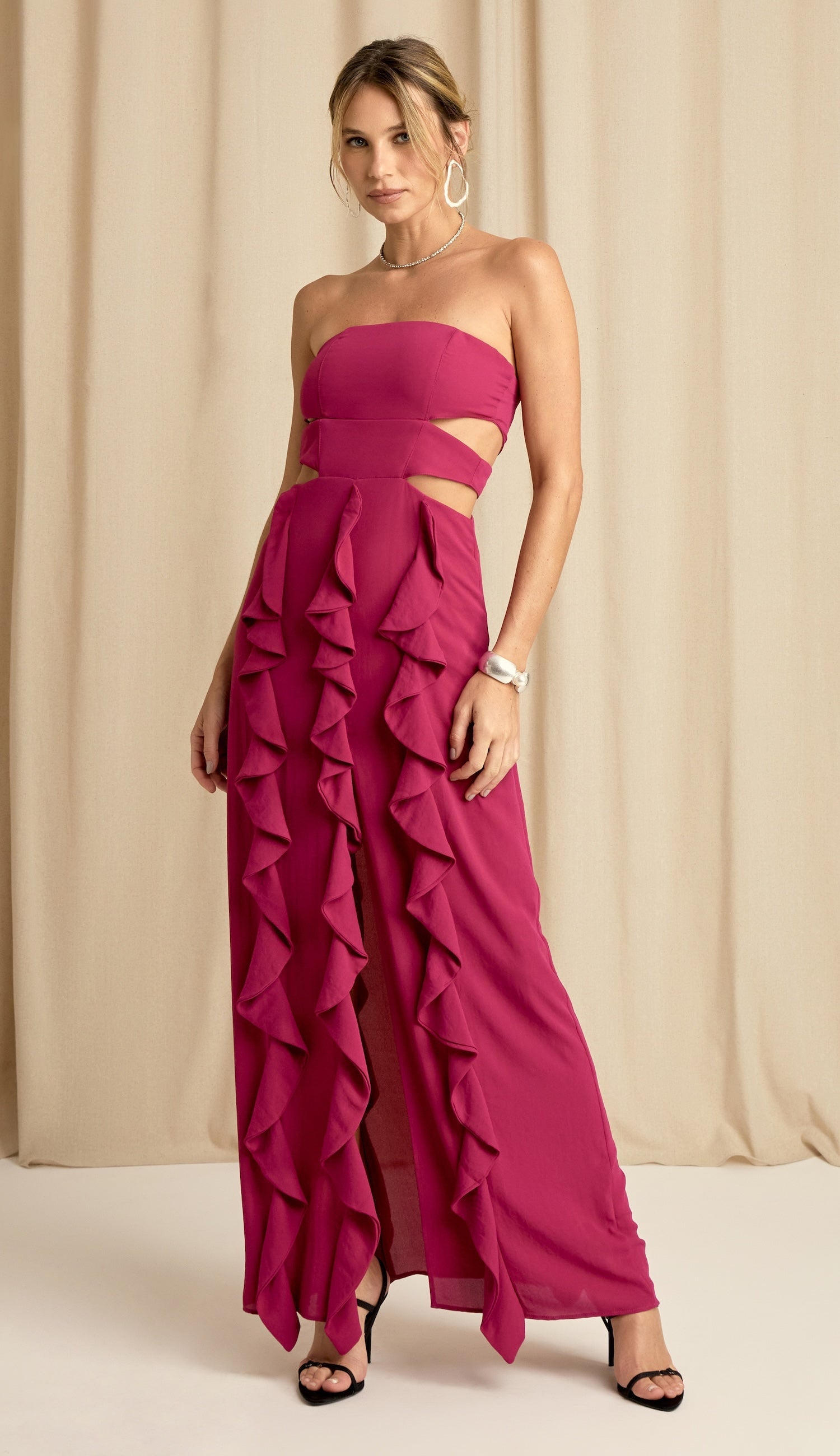 Vestido Dallas Framboesa