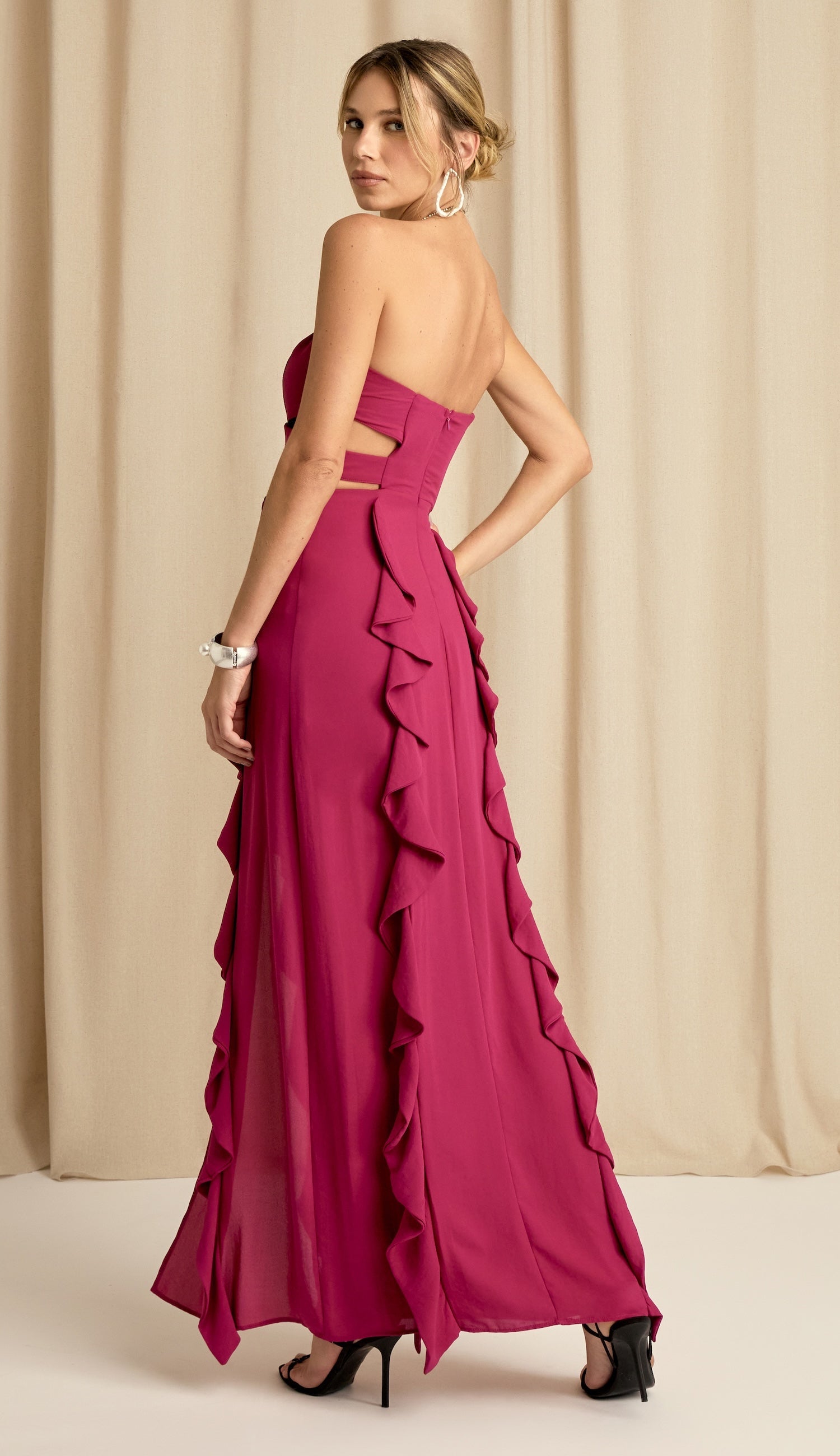 Vestido Dallas Framboesa