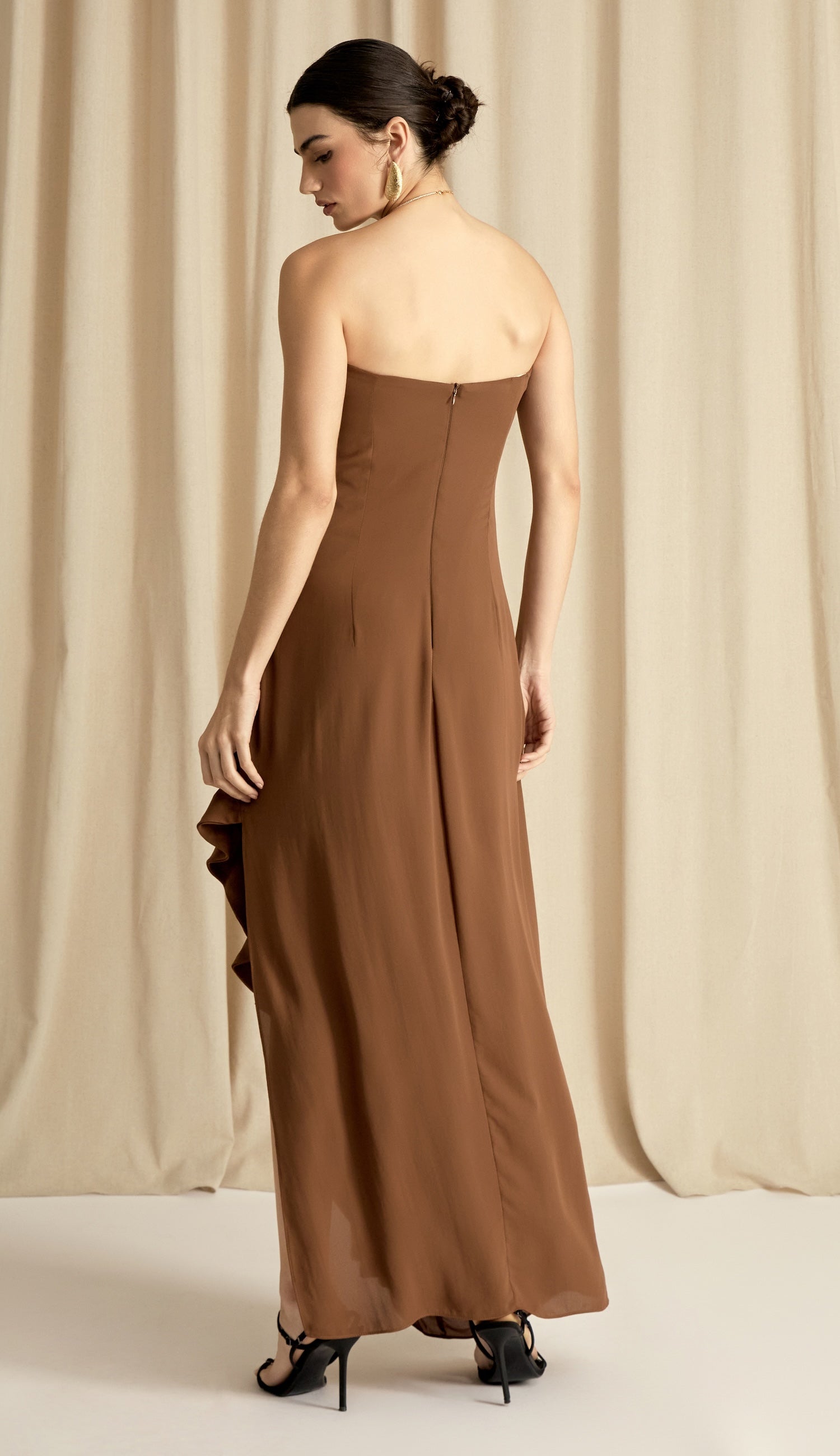 Vestido Eugênia Mocha