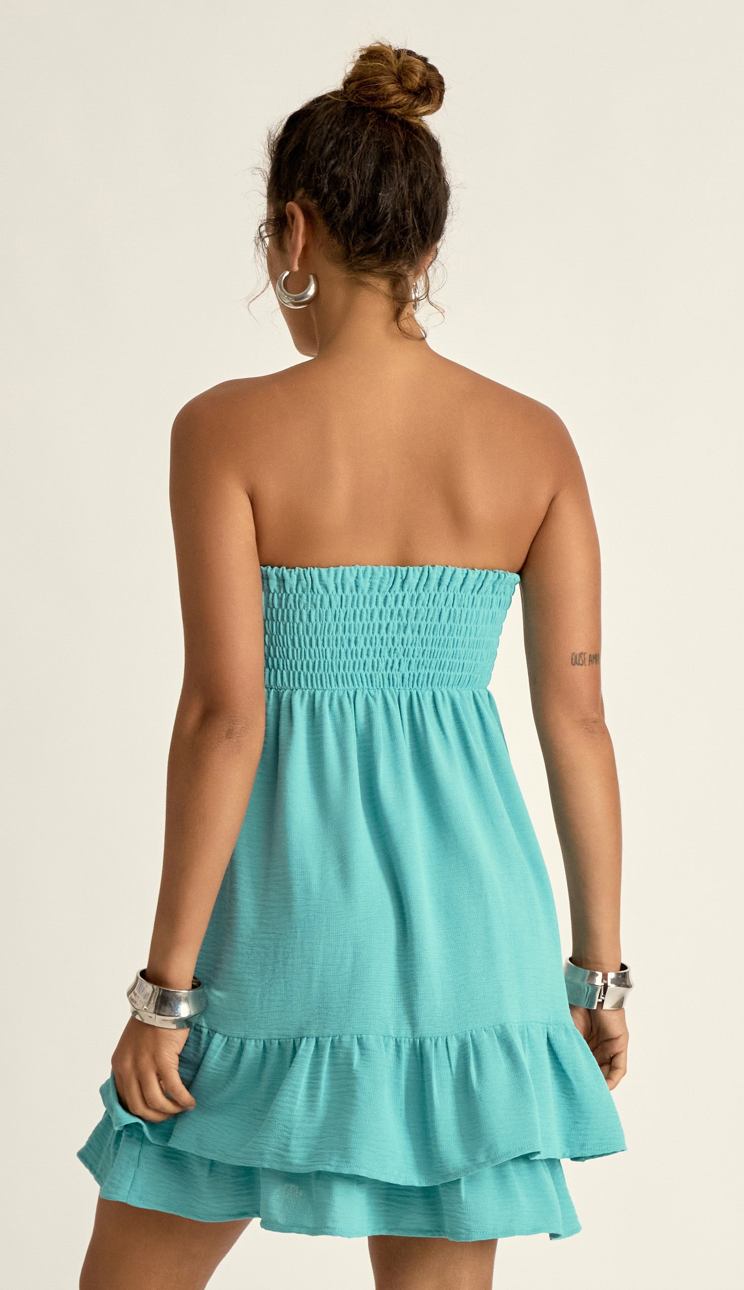 Vestido Elenice Acqua