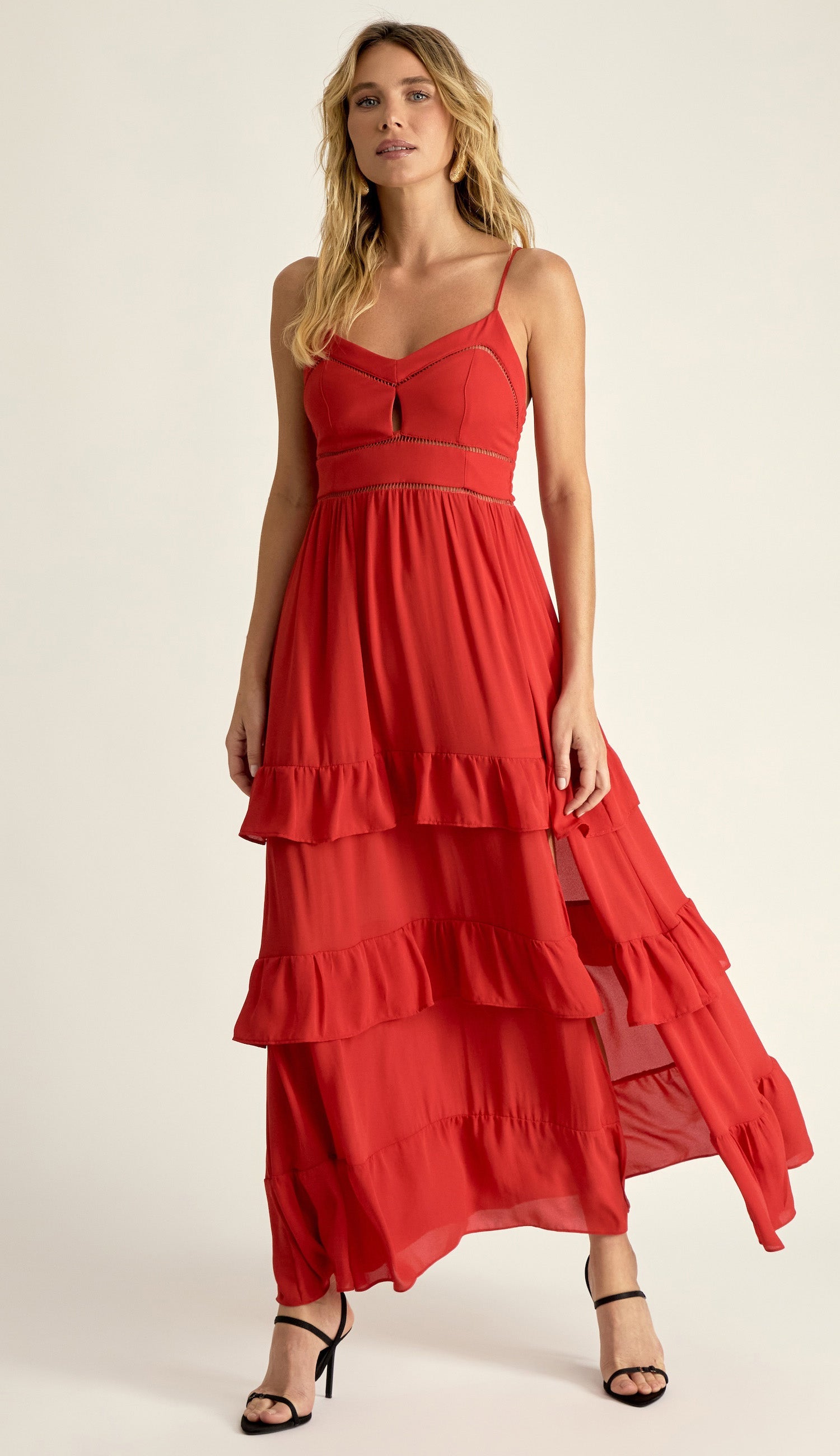 Vestido Fabrizia Cereja