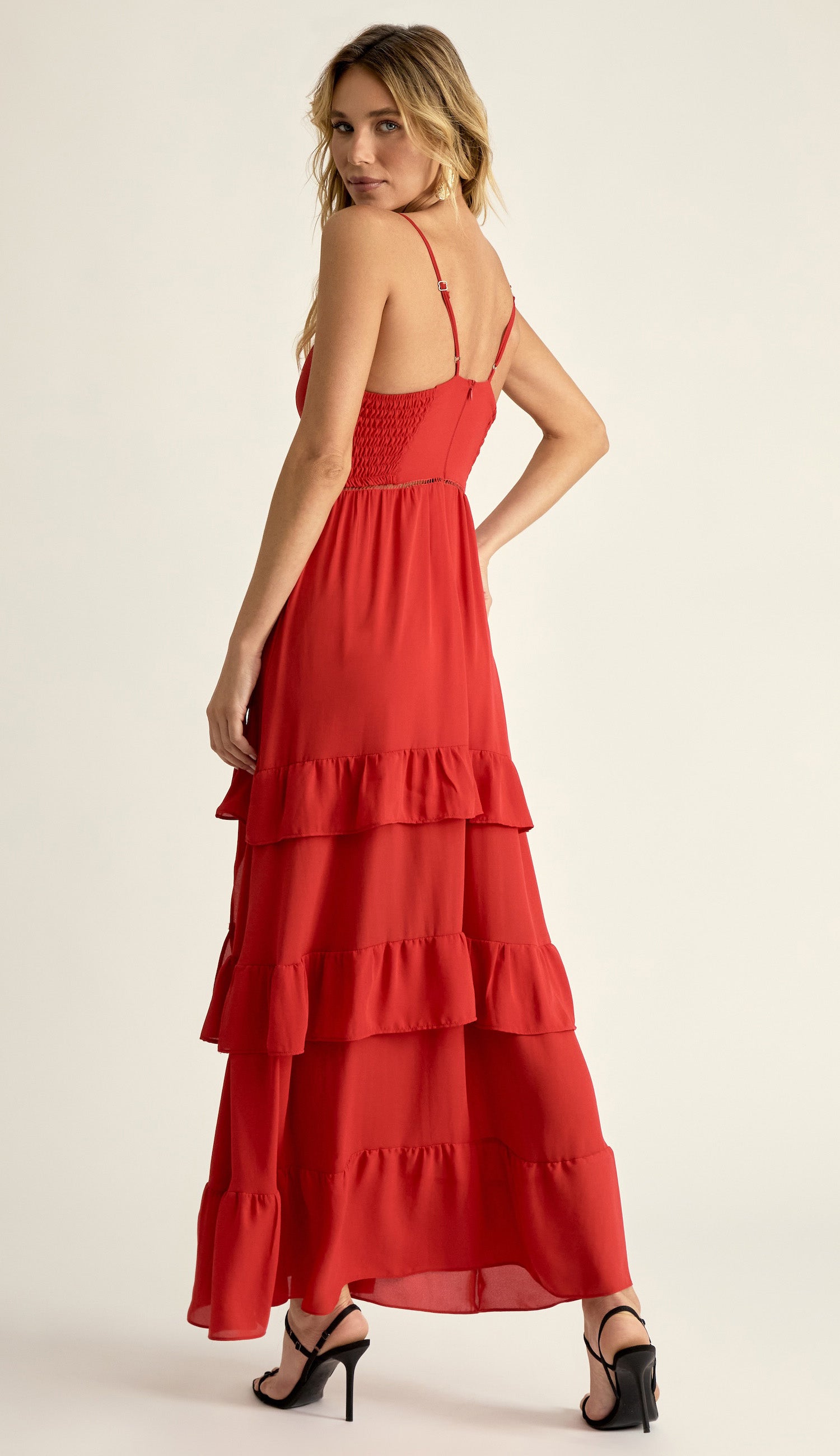 Vestido Fabrizia Cereja