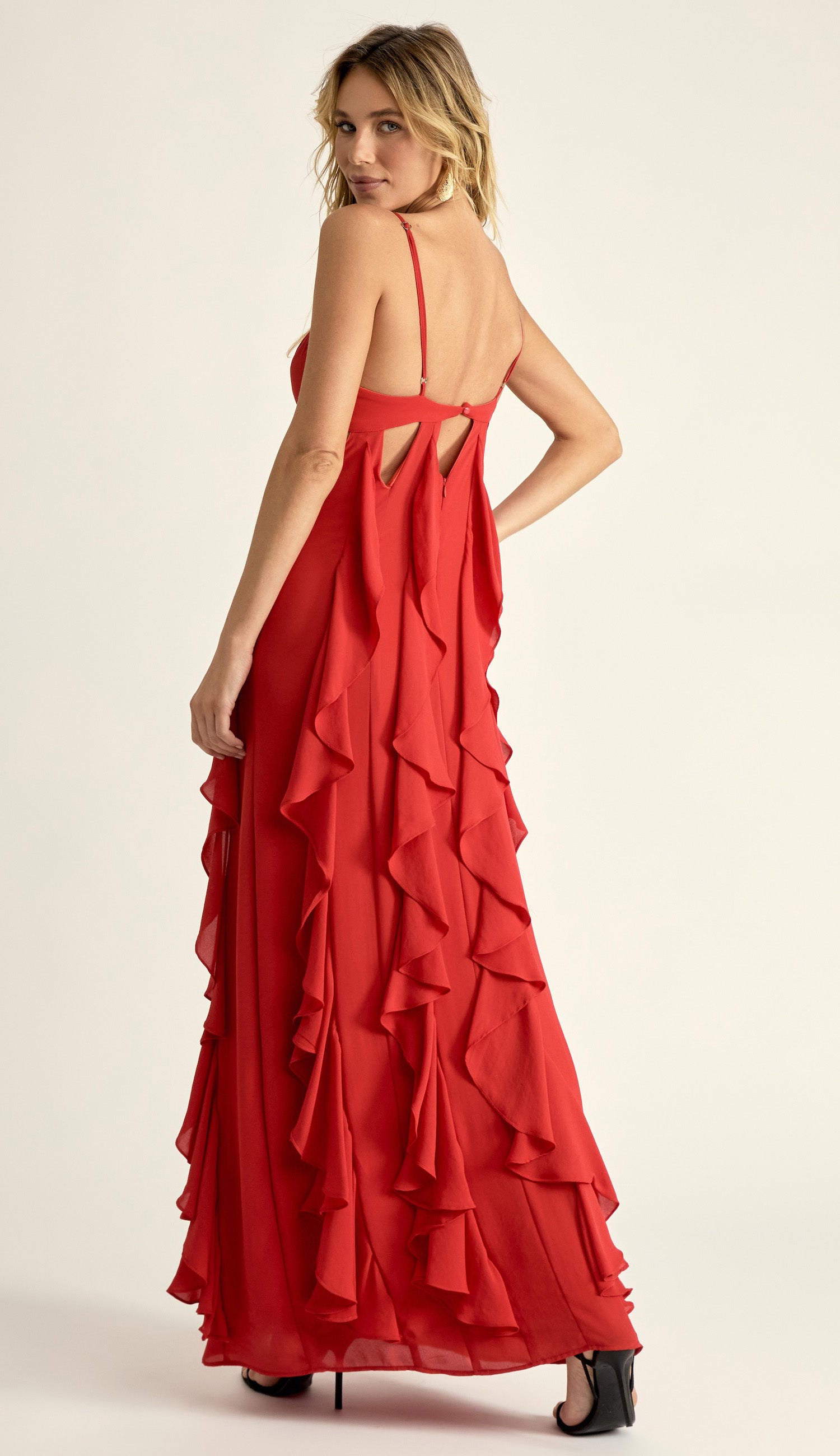 Vestido Fernanda Cereja