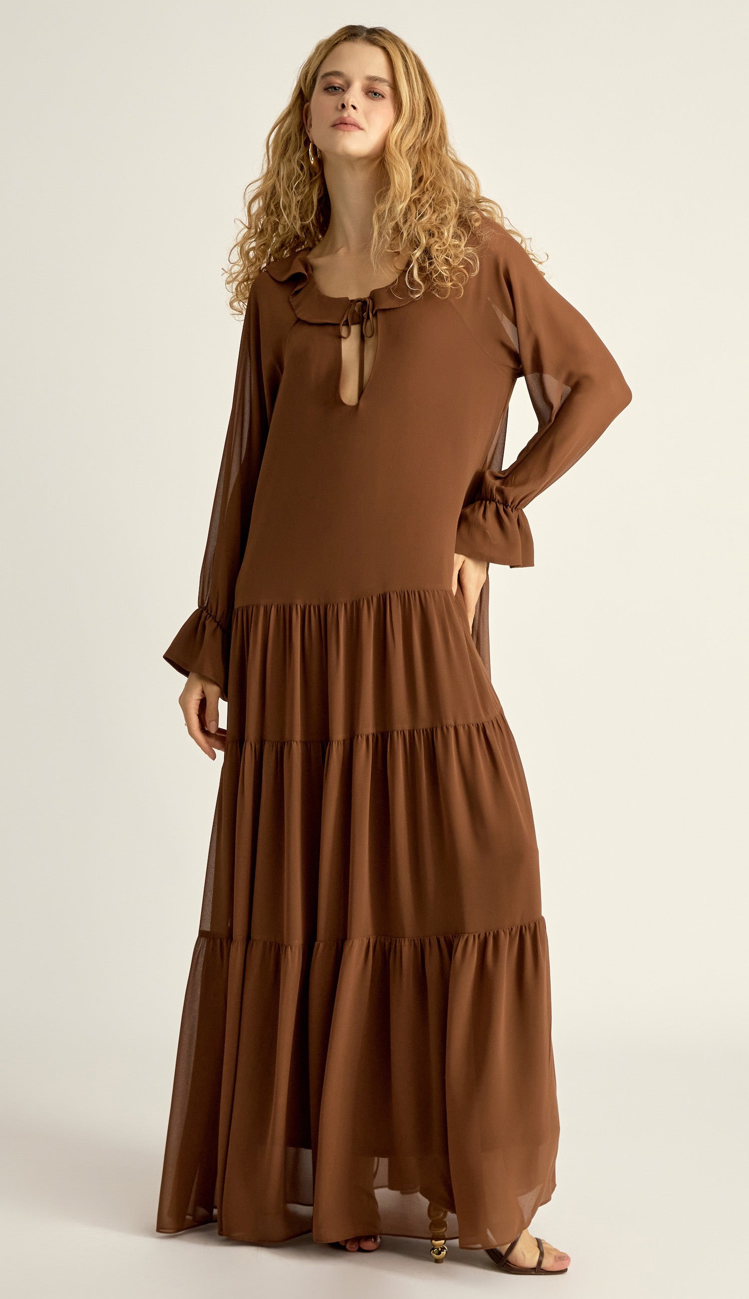 Vestido Greta Café