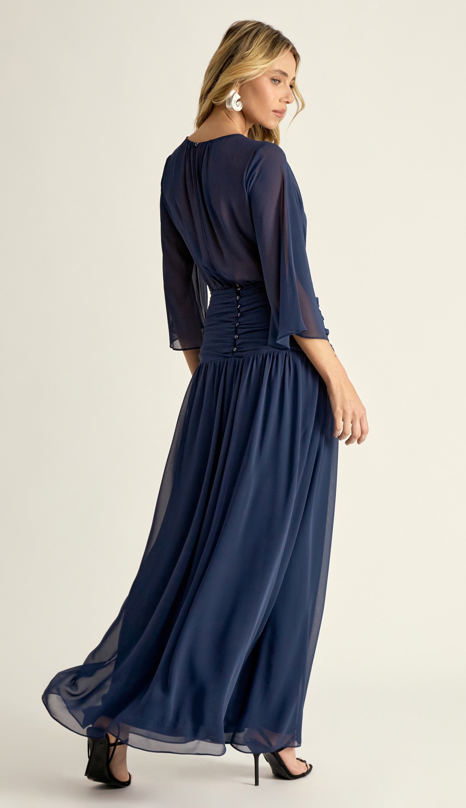 Vestido Grecia Marinho