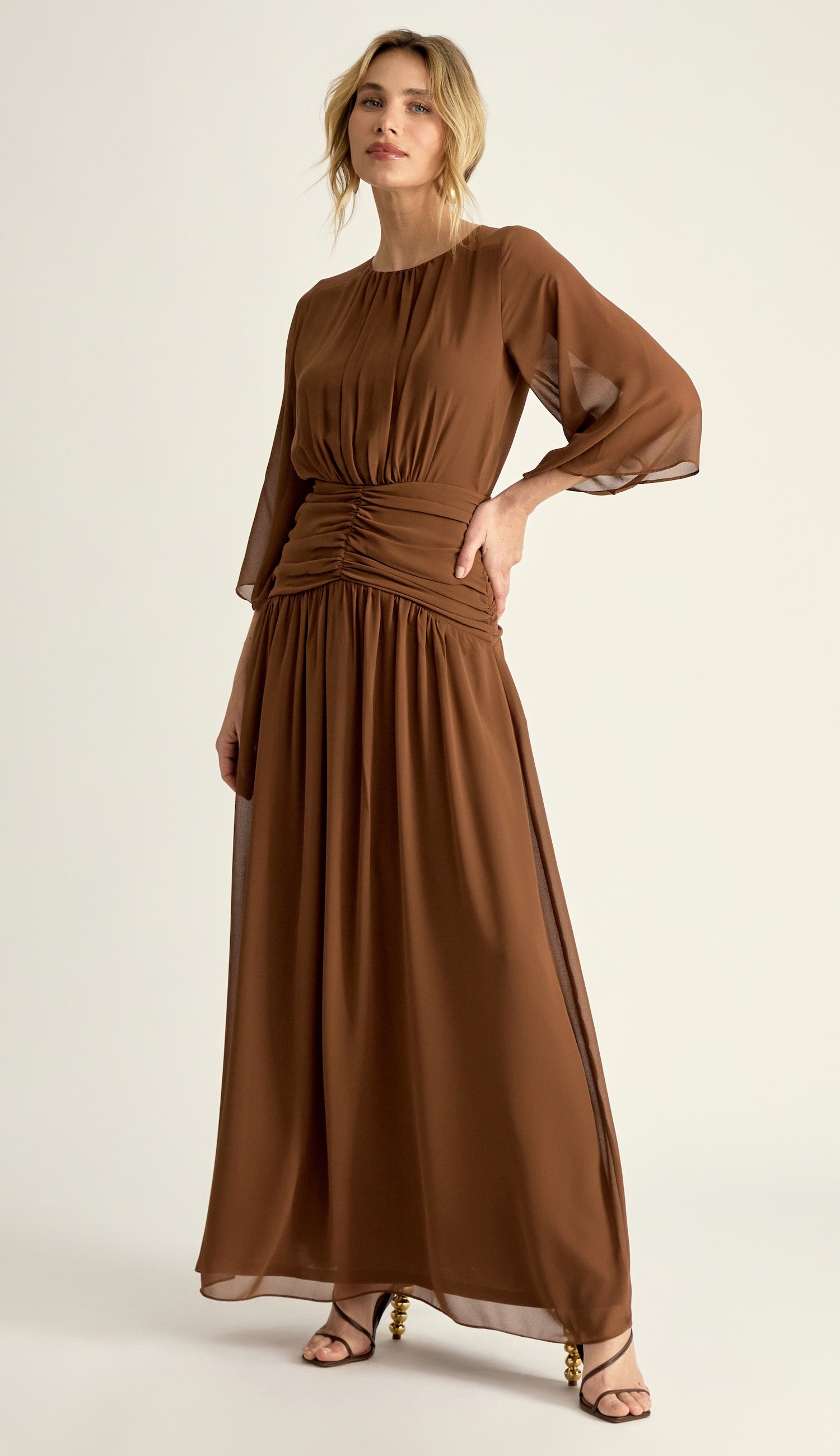 Vestido Grecia Café