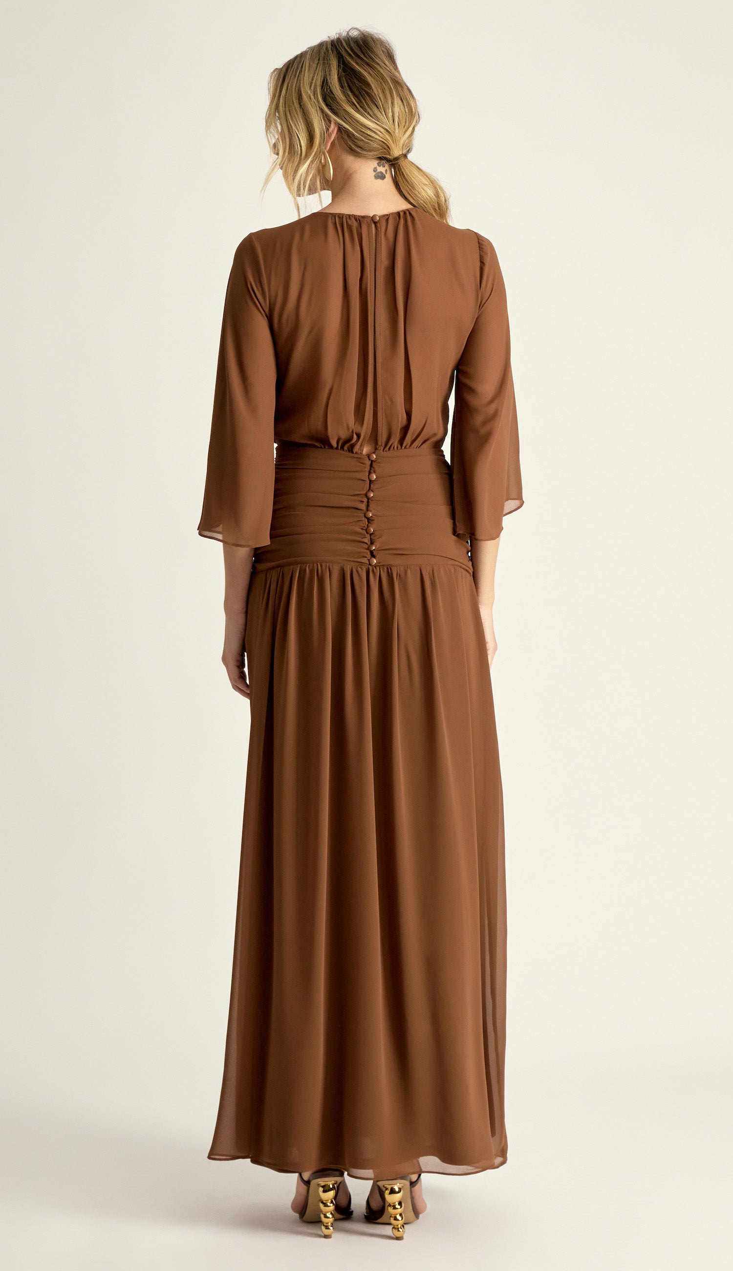 Vestido Grecia Café