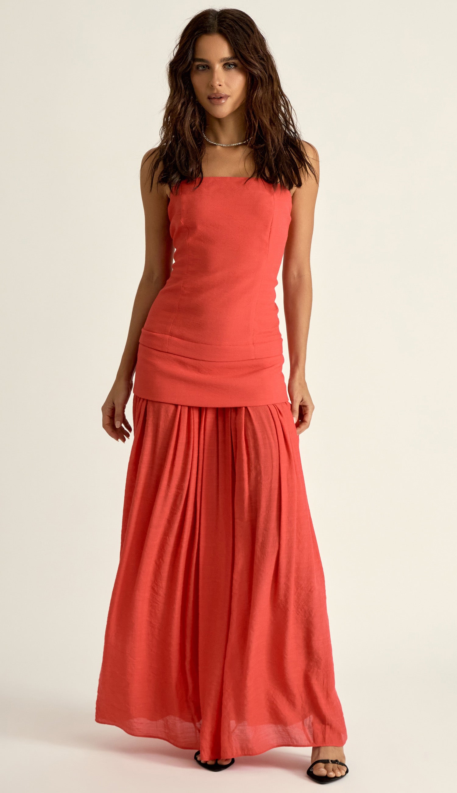 Vestido Laura Cereja