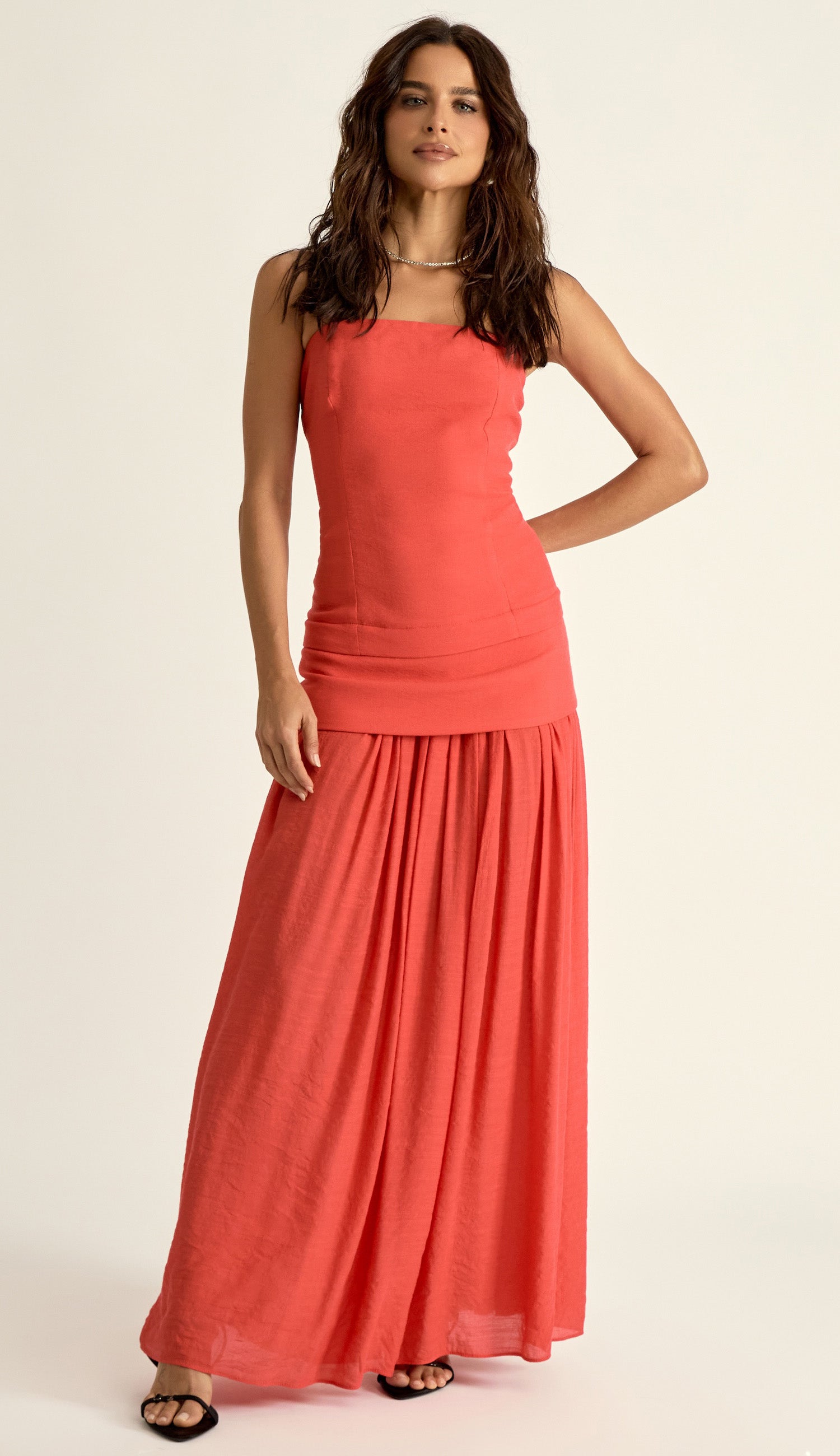 Vestido Laura Cereja