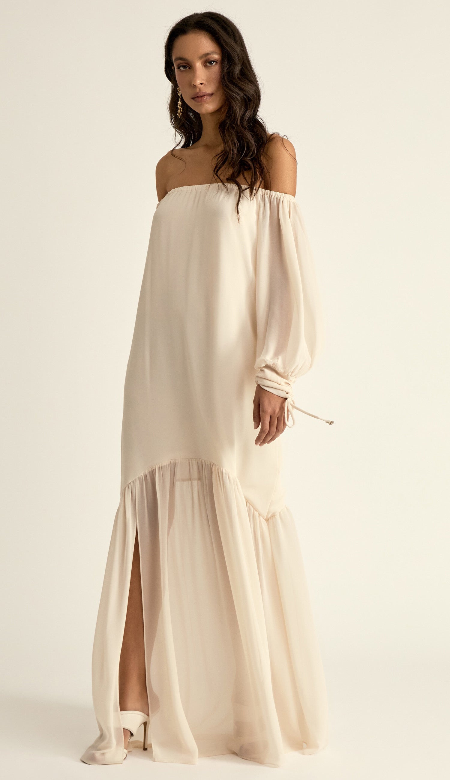 Vestido Lana Off White