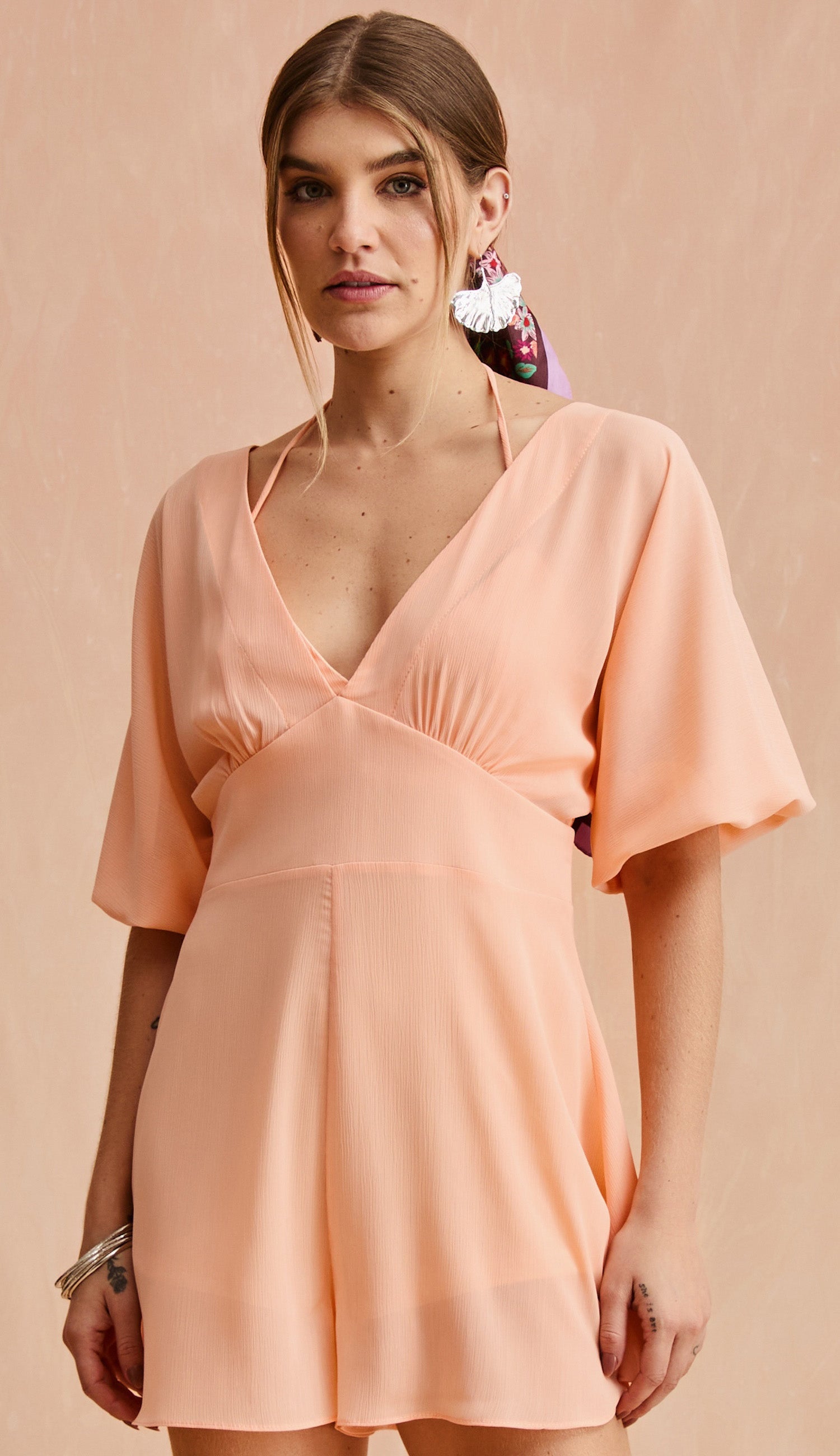 Macaquinho Alessa Pêssego