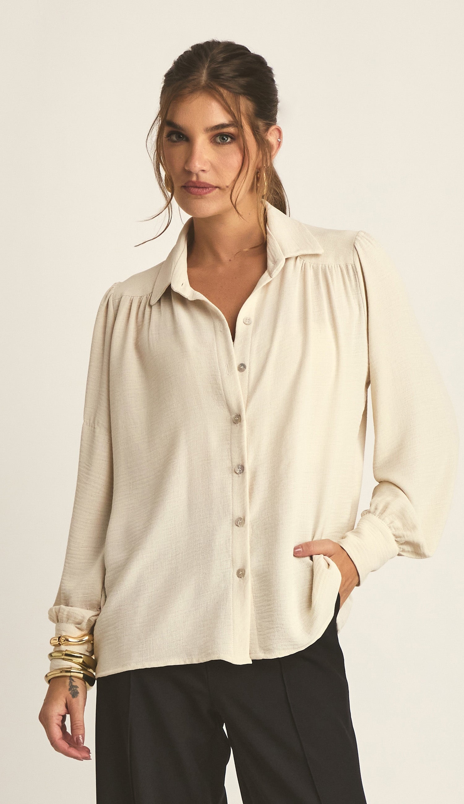 Camisa Luana Chantilly