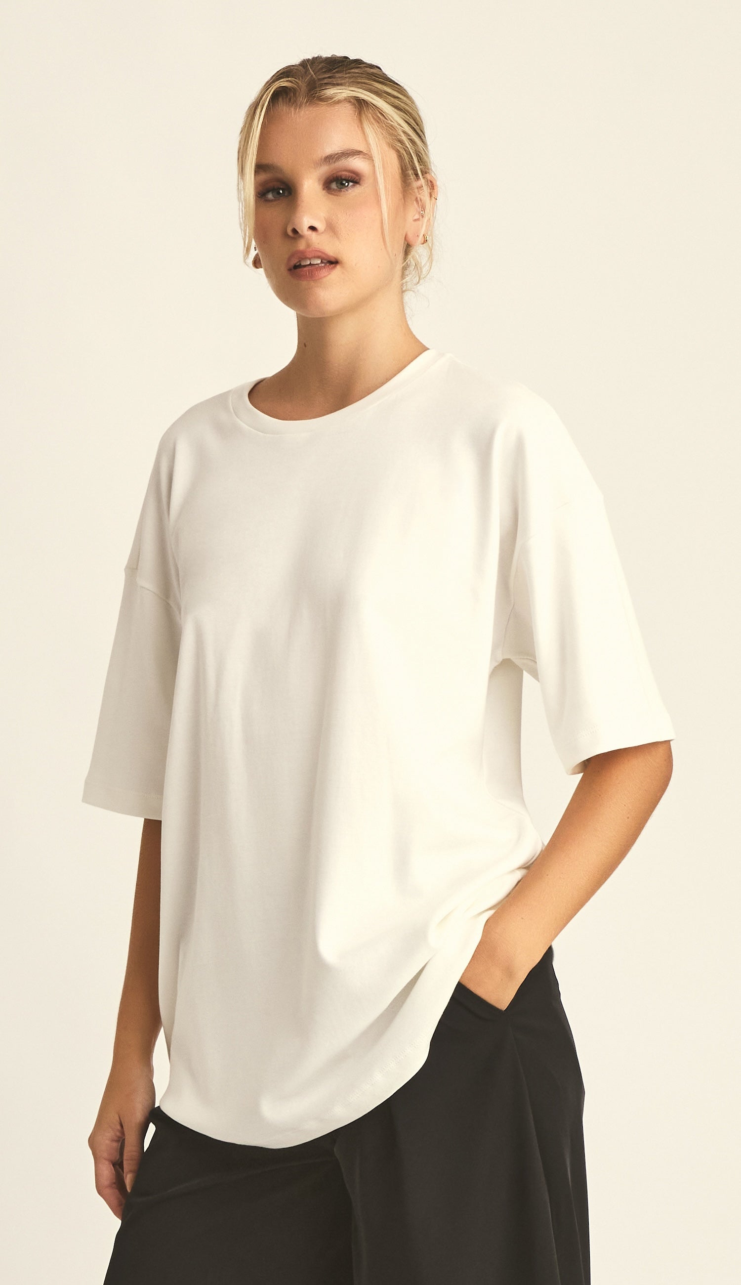 Camiseta Algodão Egípcio Eliana Off White