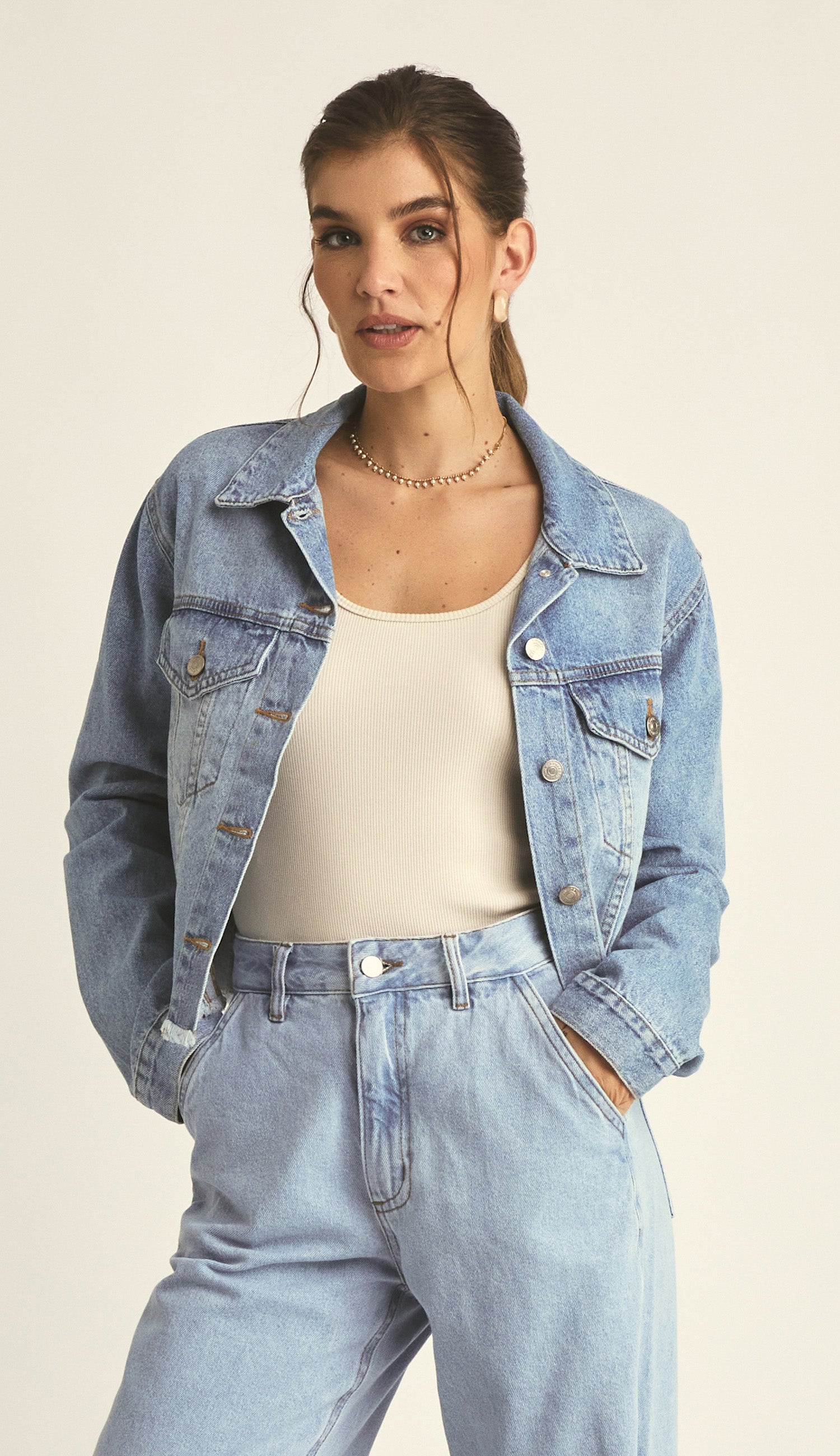 Jaqueta Carina Jeans Escuro