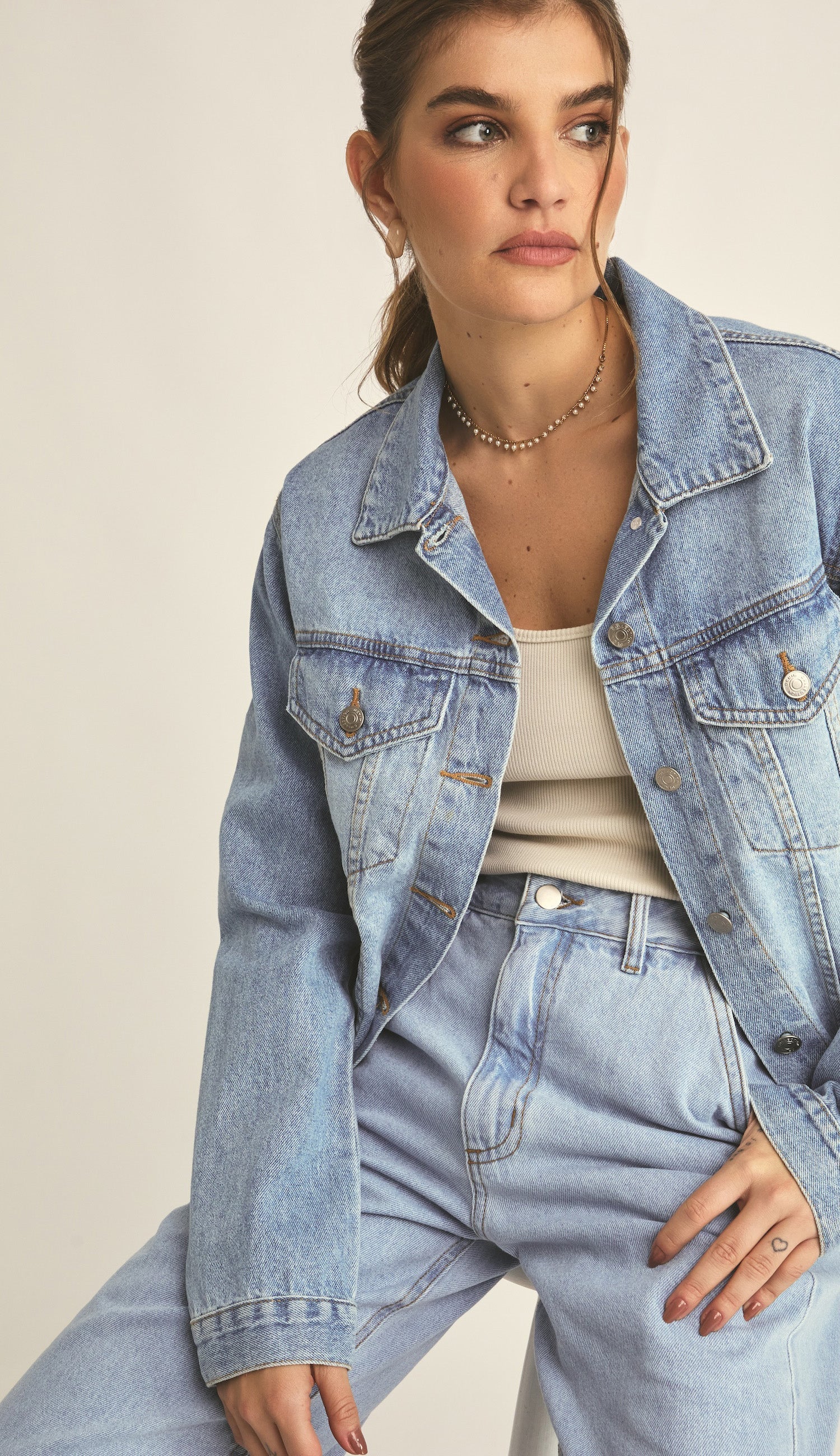 Jaqueta Carina Jeans Escuro