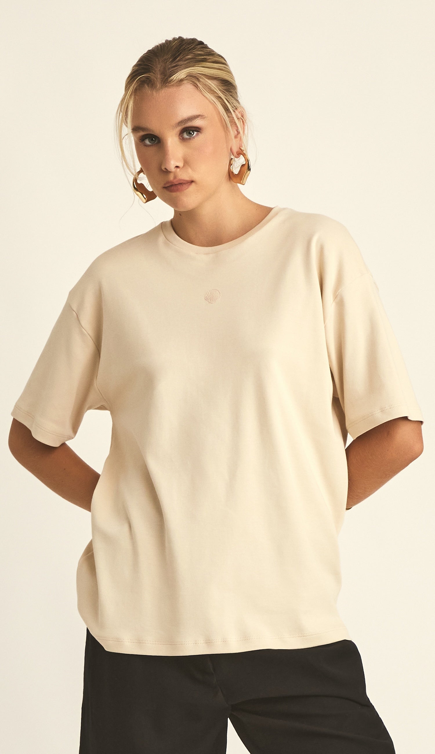 Camiseta Algodão Egipcio Eloá Chantilly