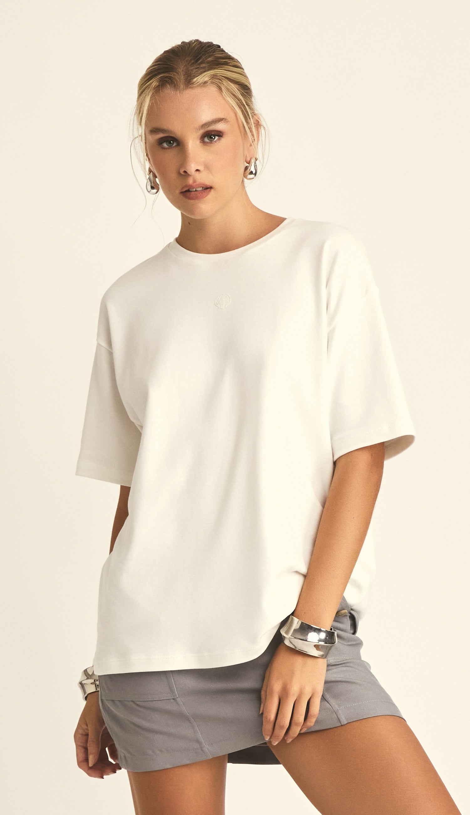 Camiseta Algodão Egipcio Eloá Off White