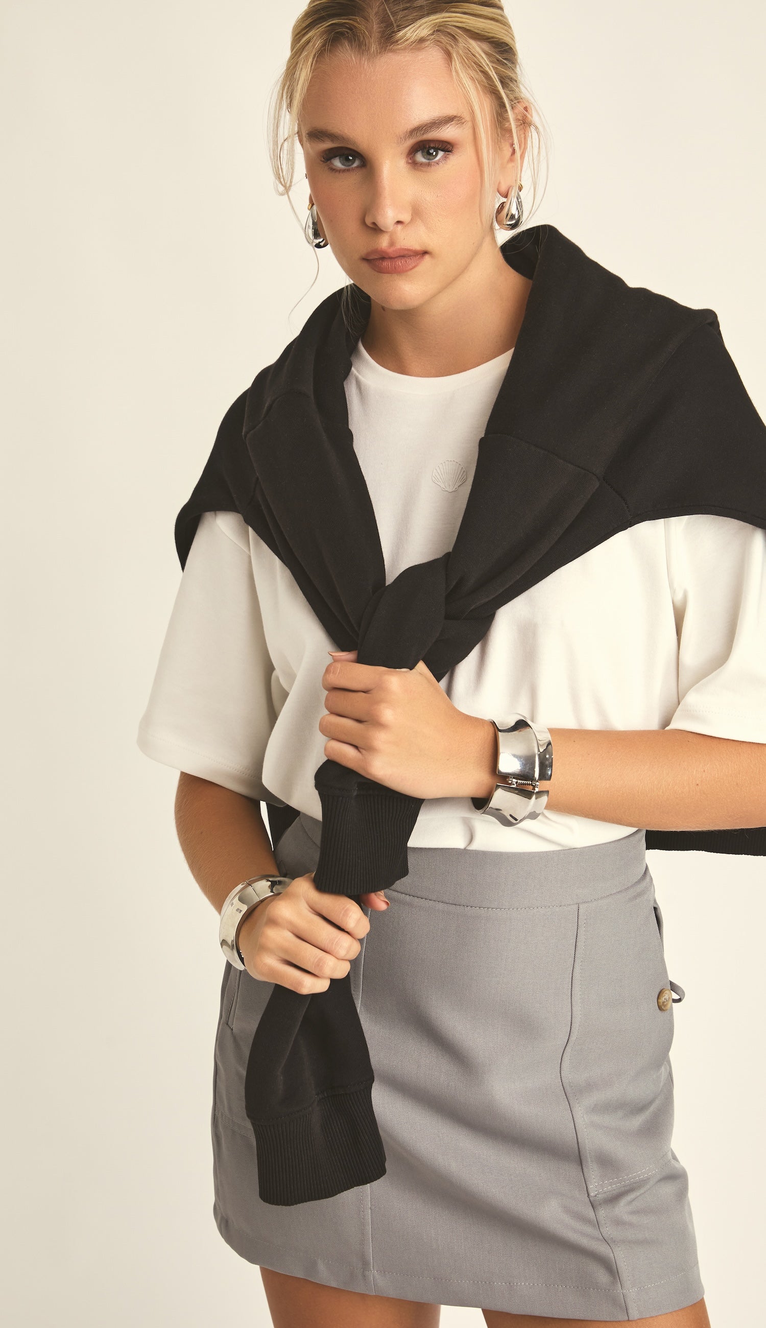 Camiseta Algodão Egipcio Eloá Off White