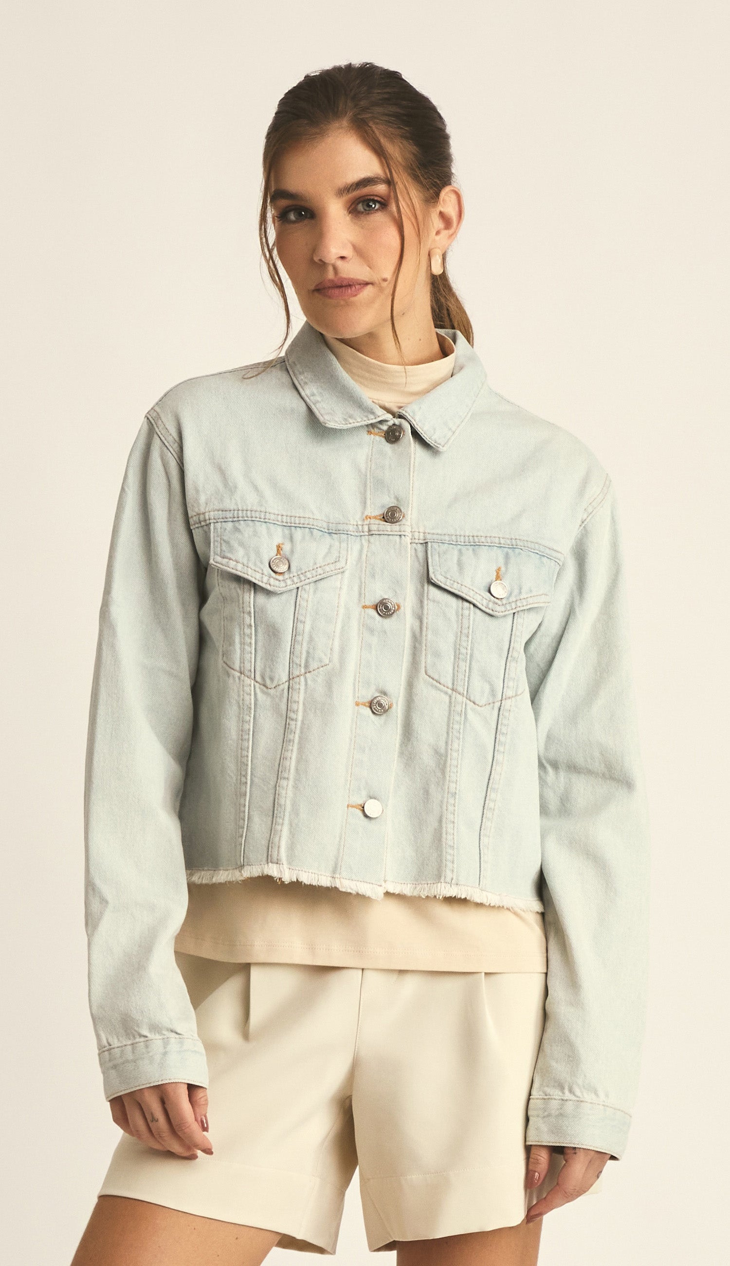 Jaqueta Carina Jeans Claro