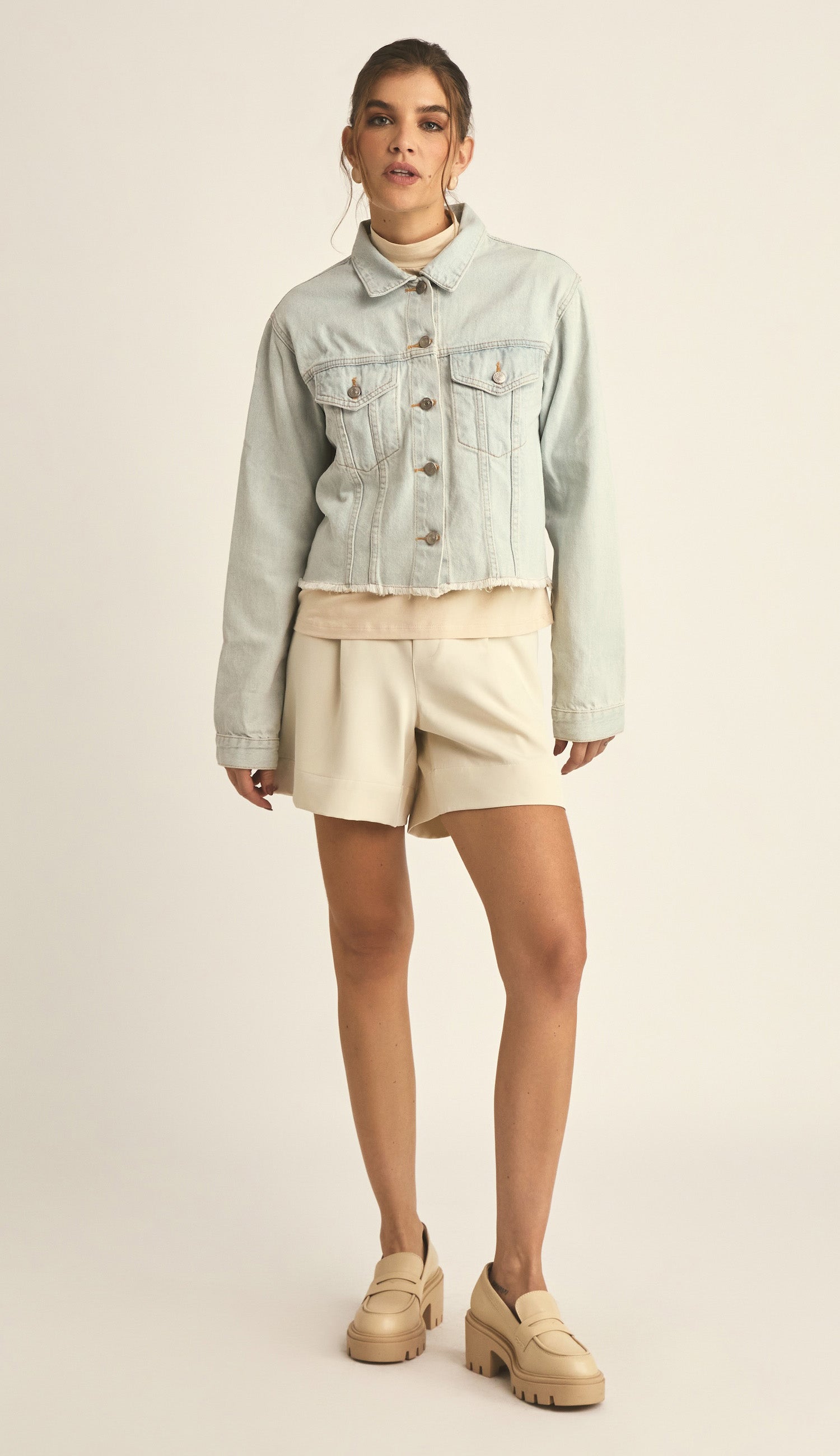 Jaqueta Carina Jeans Claro