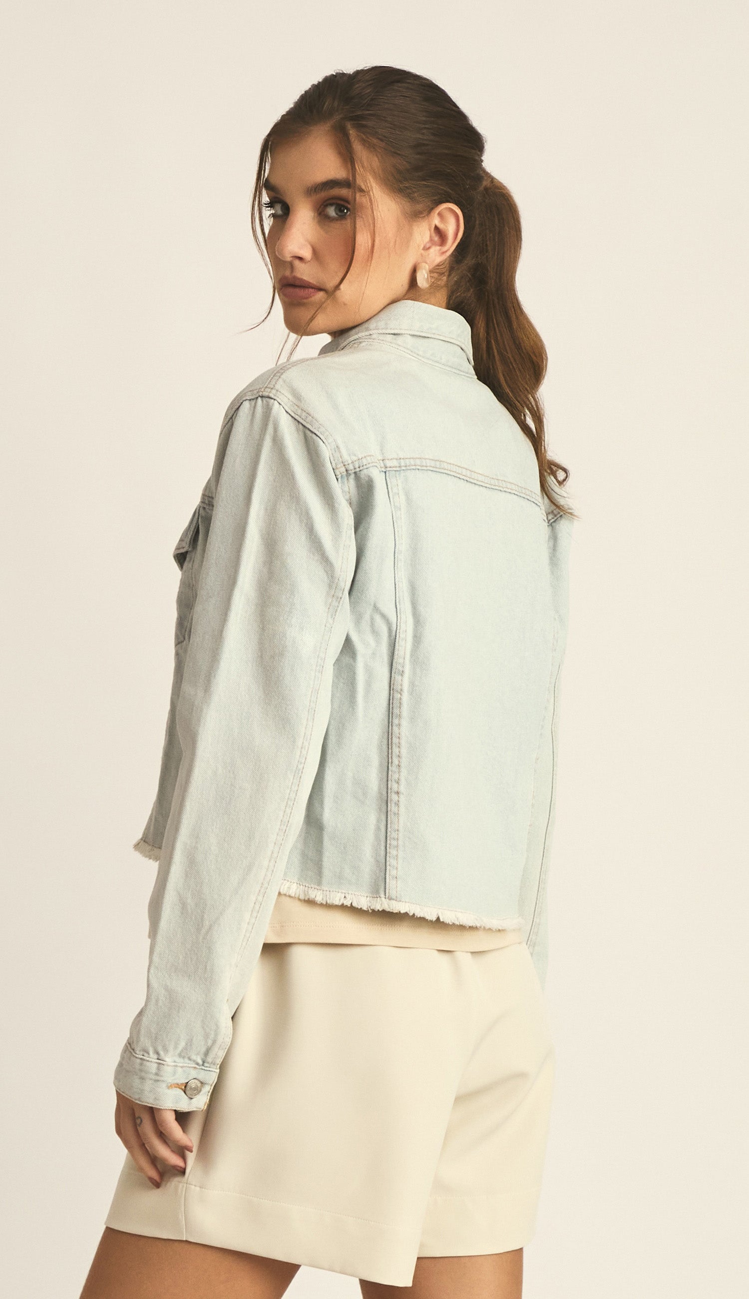 Jaqueta Carina Jeans Claro